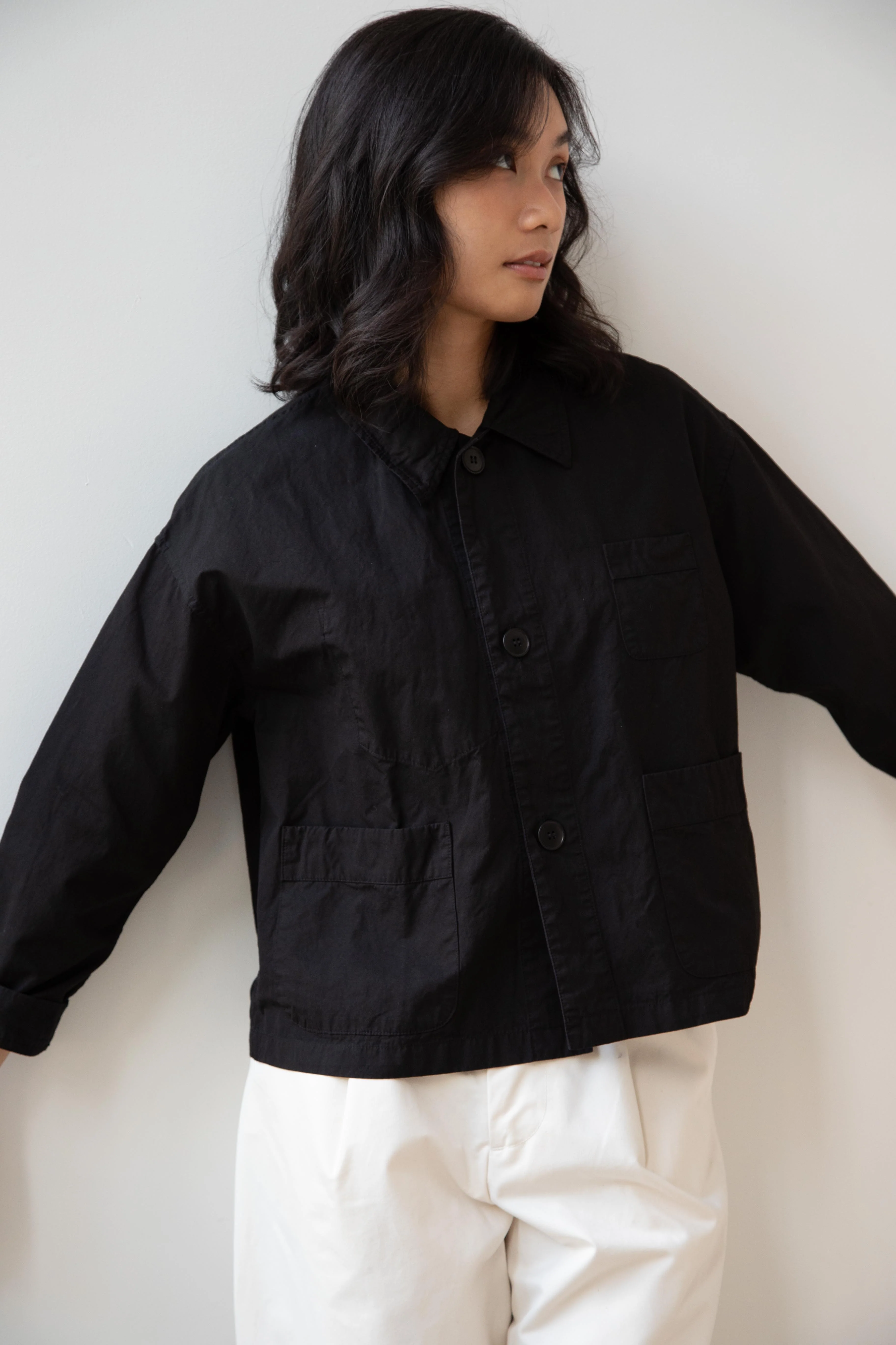 Laboratory | Work Jacket in Matte Black - Image 7