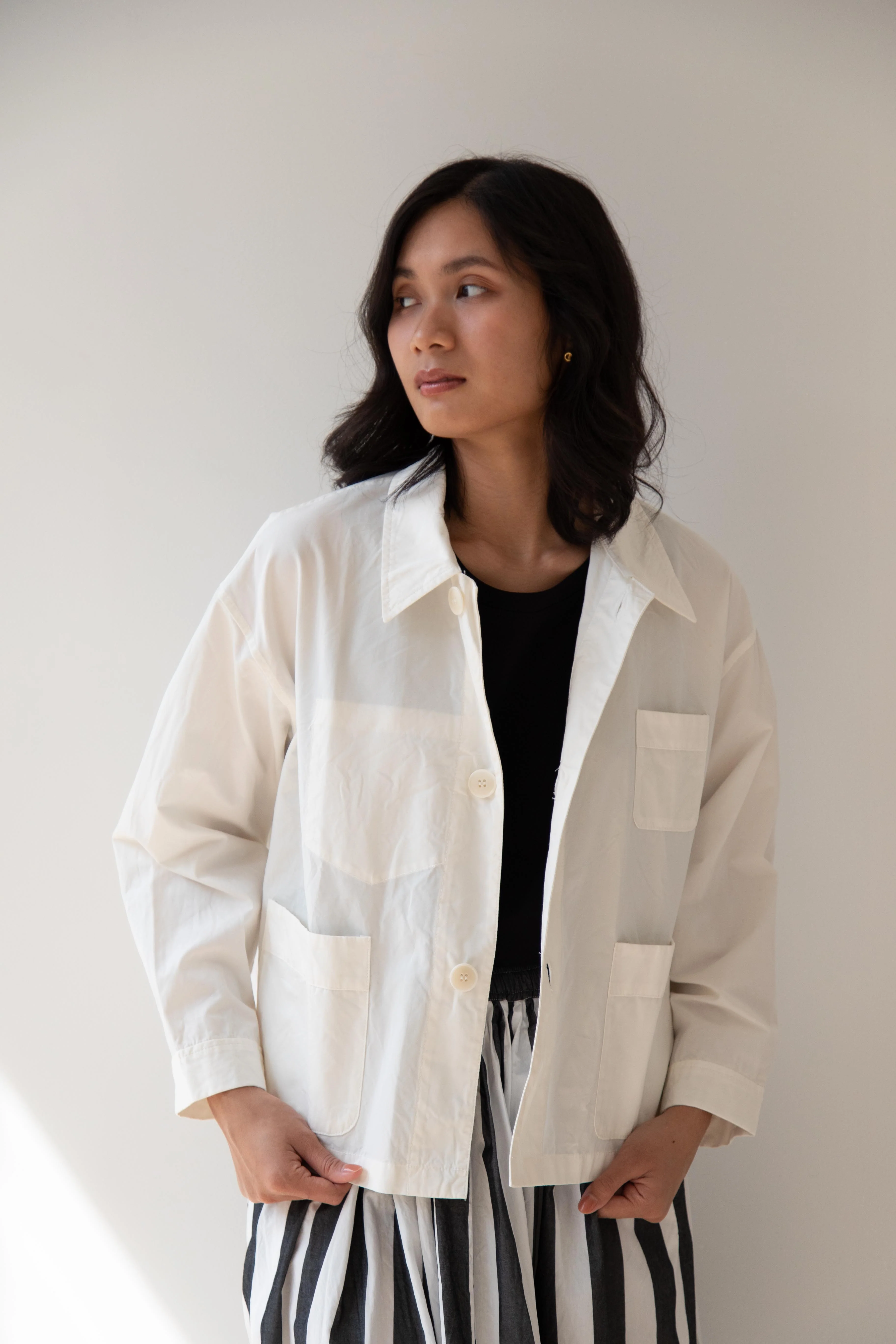 Laboratory | Work Jacket in Matte White - Image 13