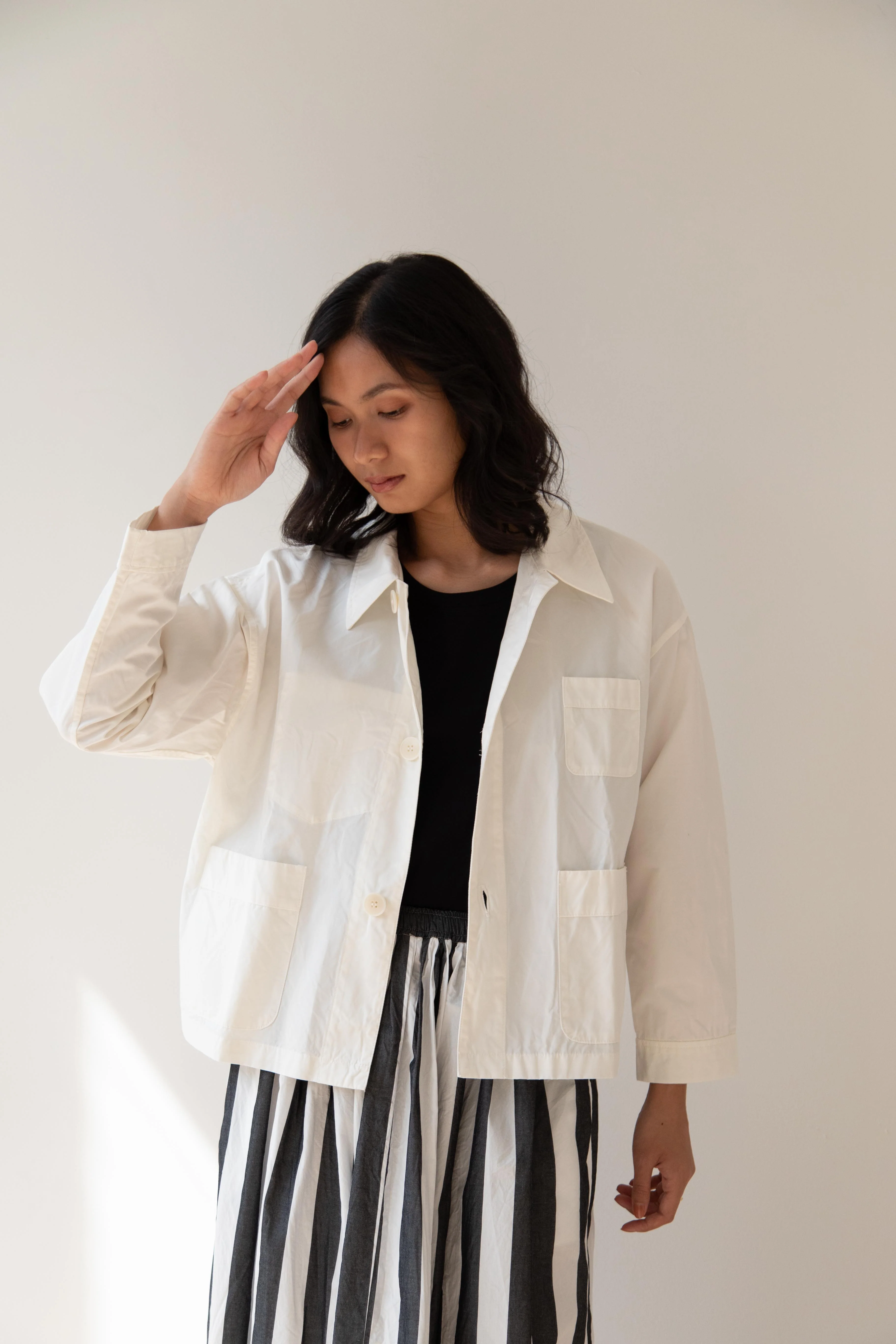 Laboratory | Work Jacket in Matte White - Image 15