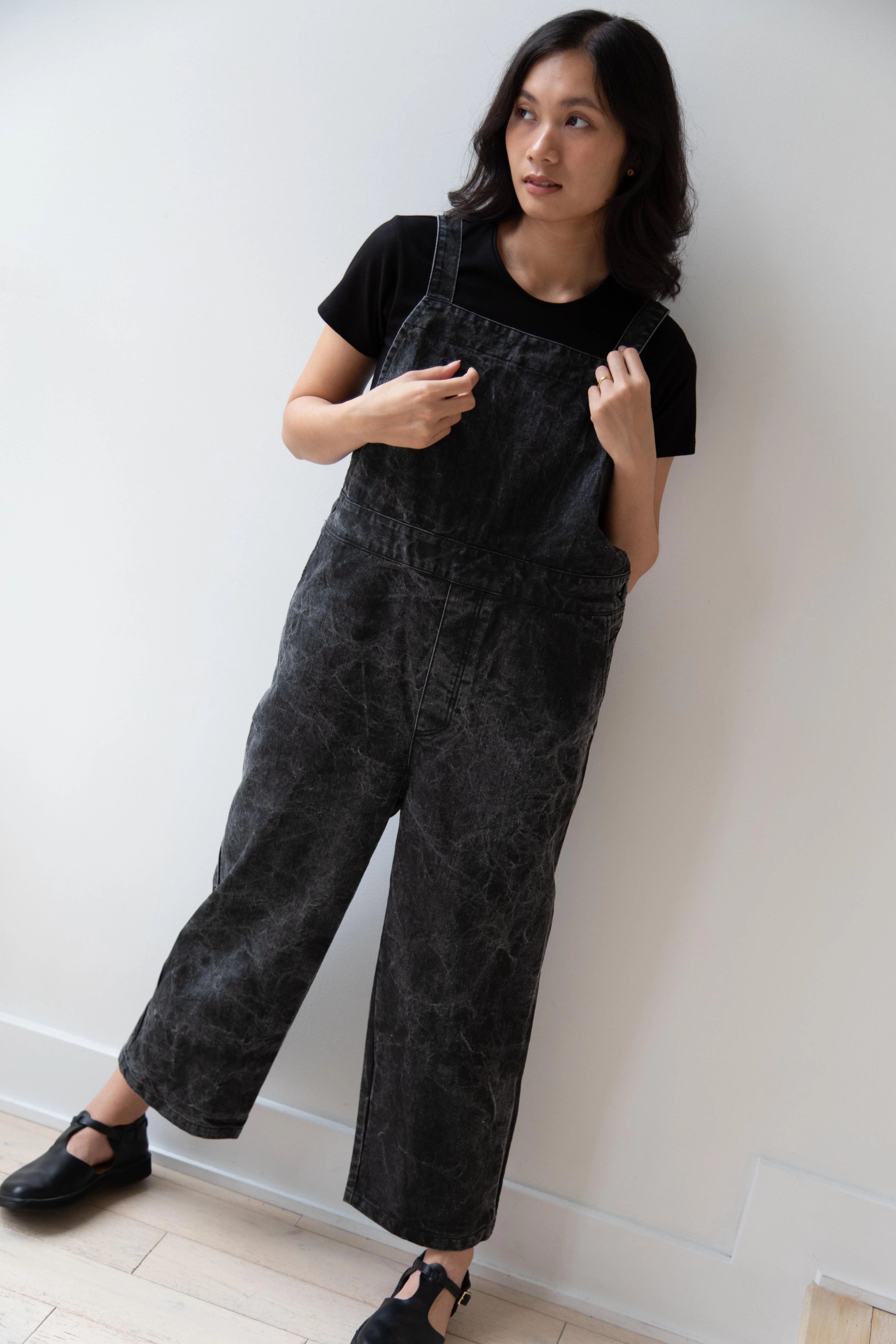 Laboratory | Work Overalls in Washed Black