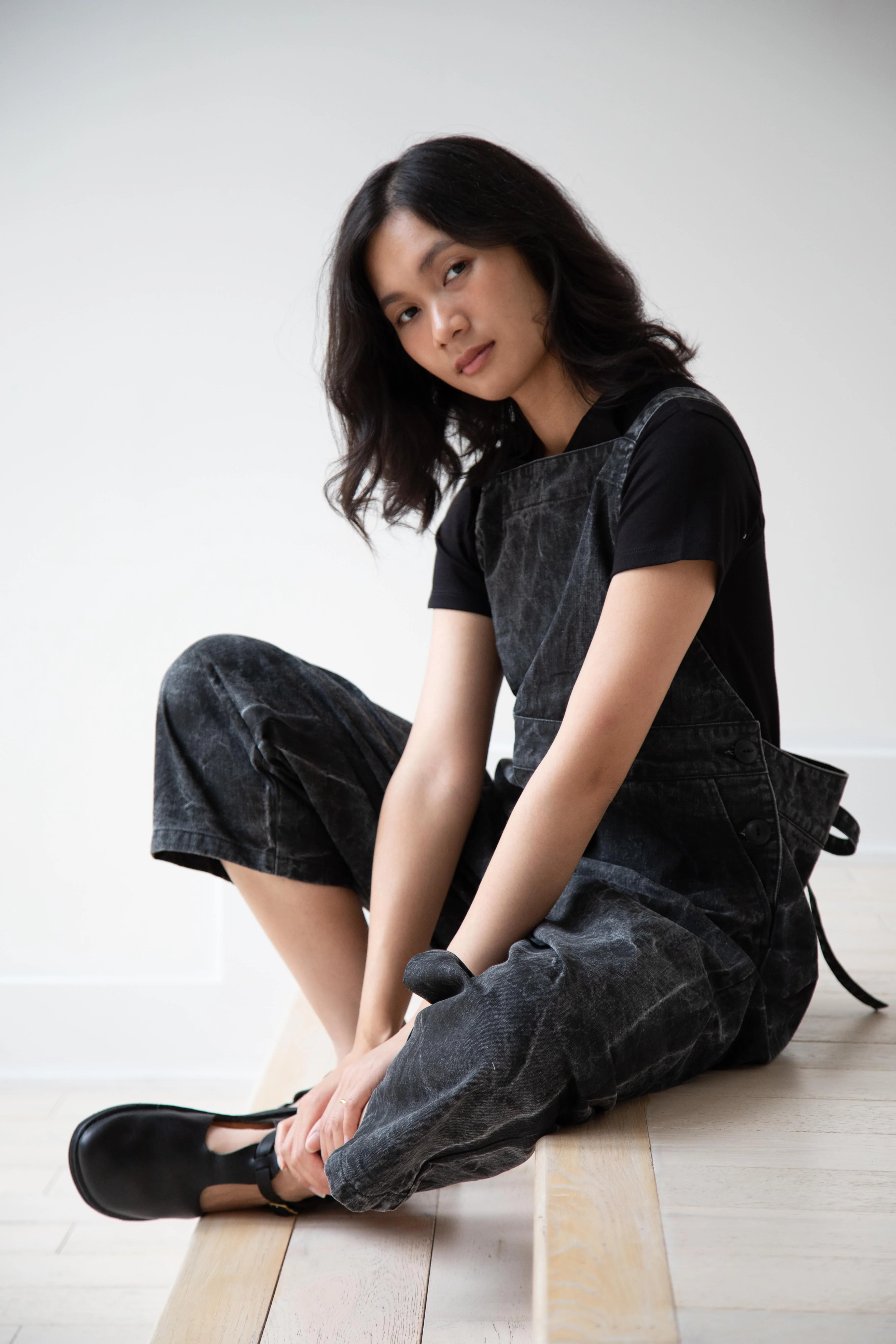Laboratory | Work Overalls in Washed Black - Image 10