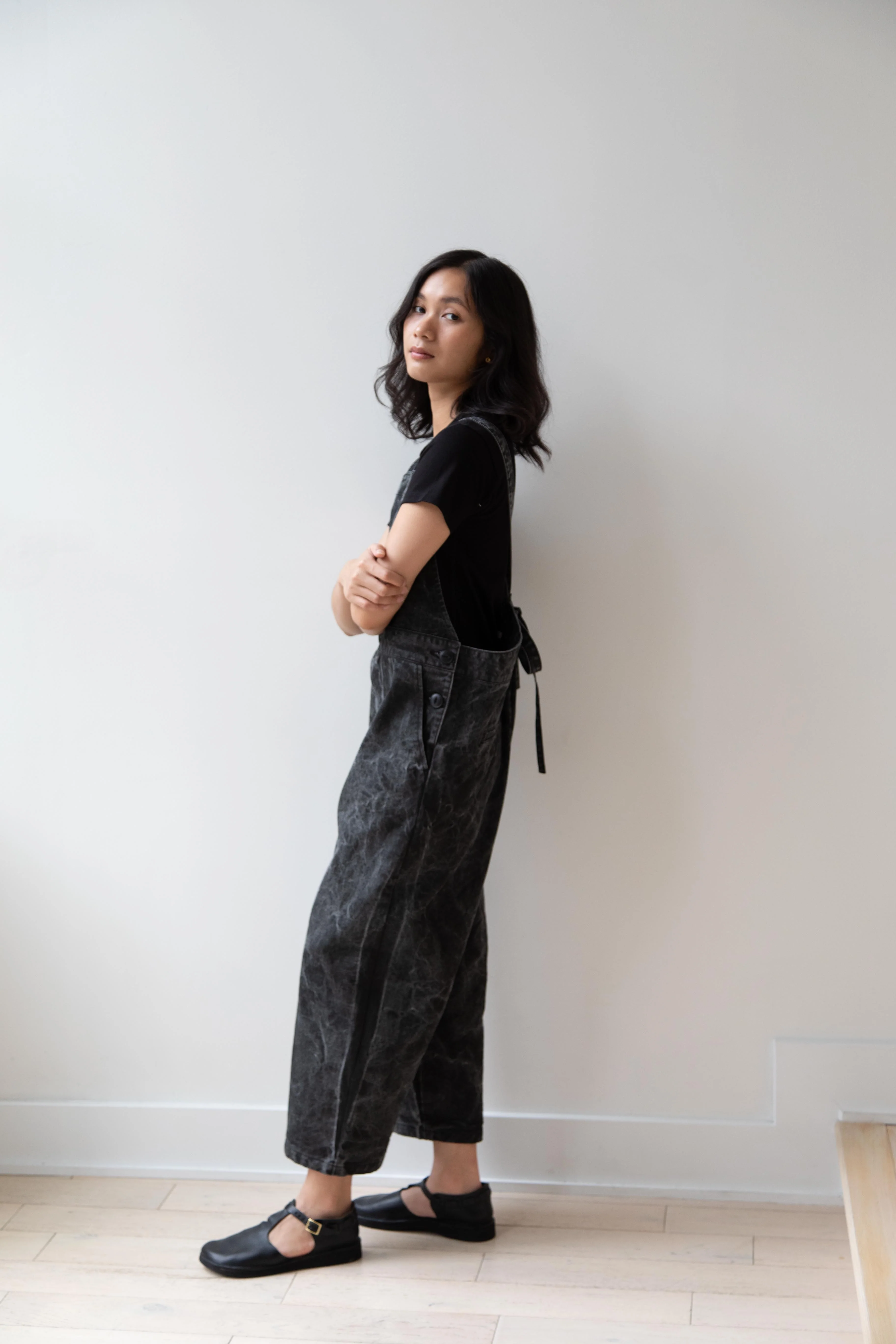 Laboratory | Work Overalls in Washed Black - Image 12