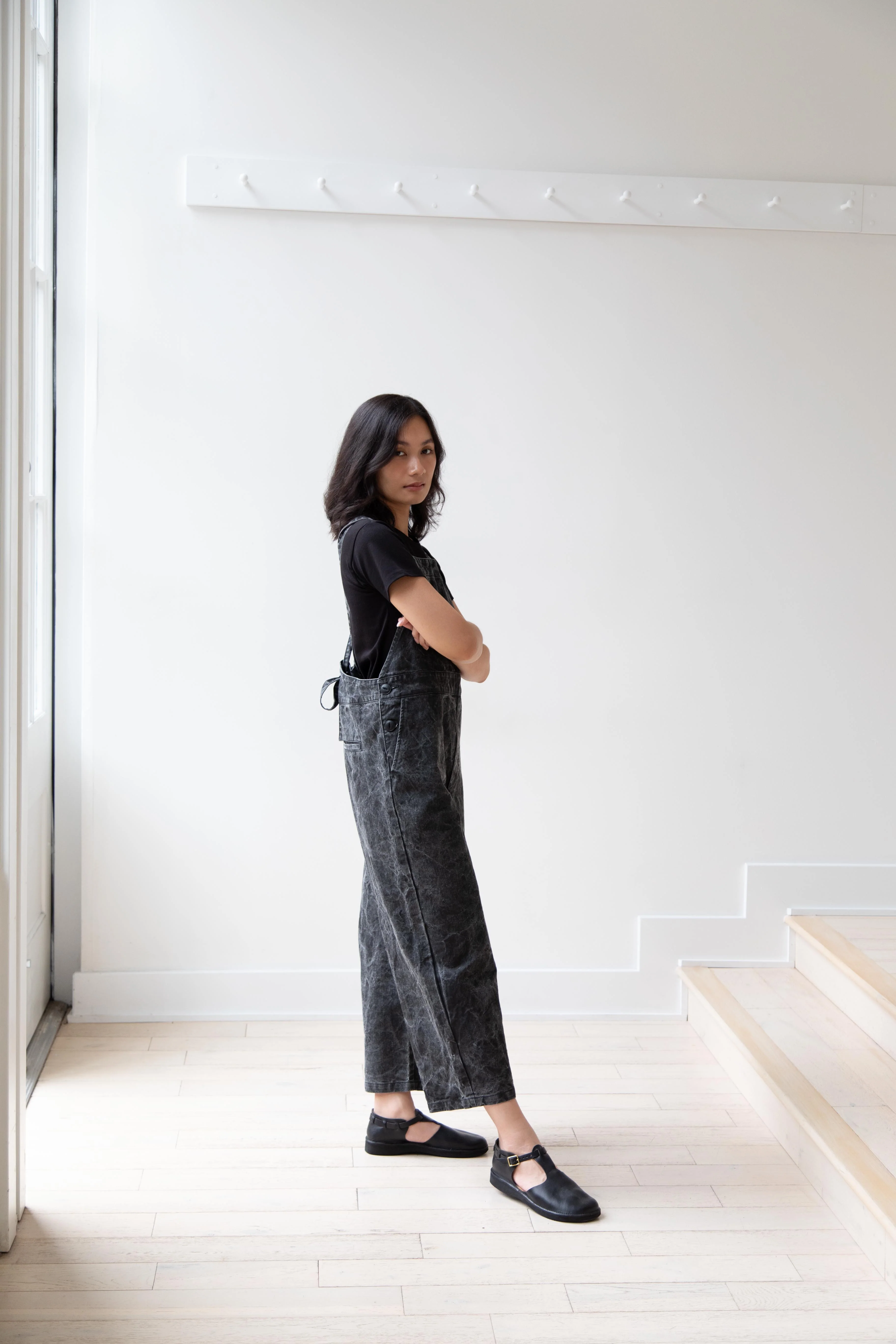 Laboratory | Work Overalls in Washed Black - Image 17