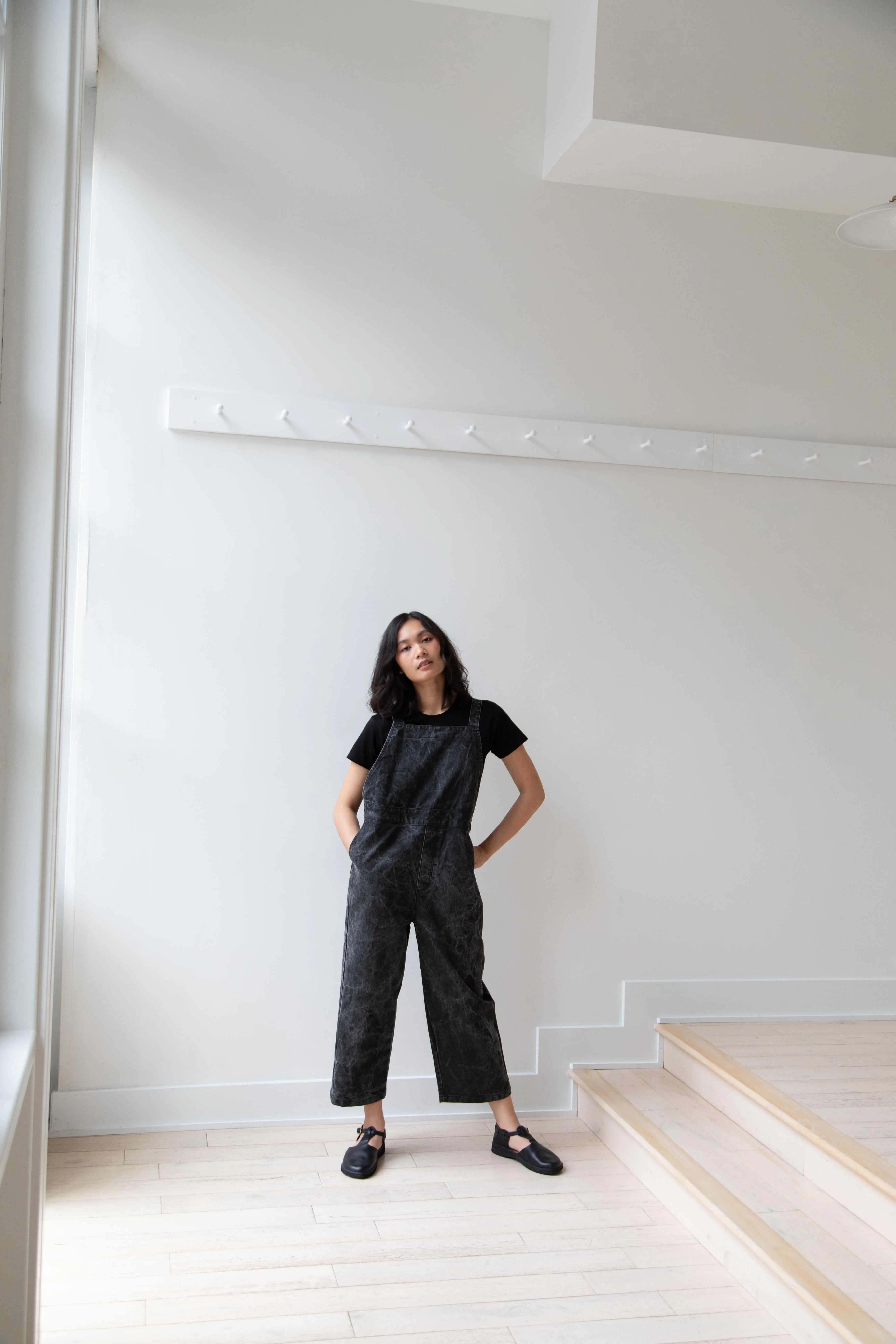 Laboratory | Work Overalls in Washed Black - Image 19