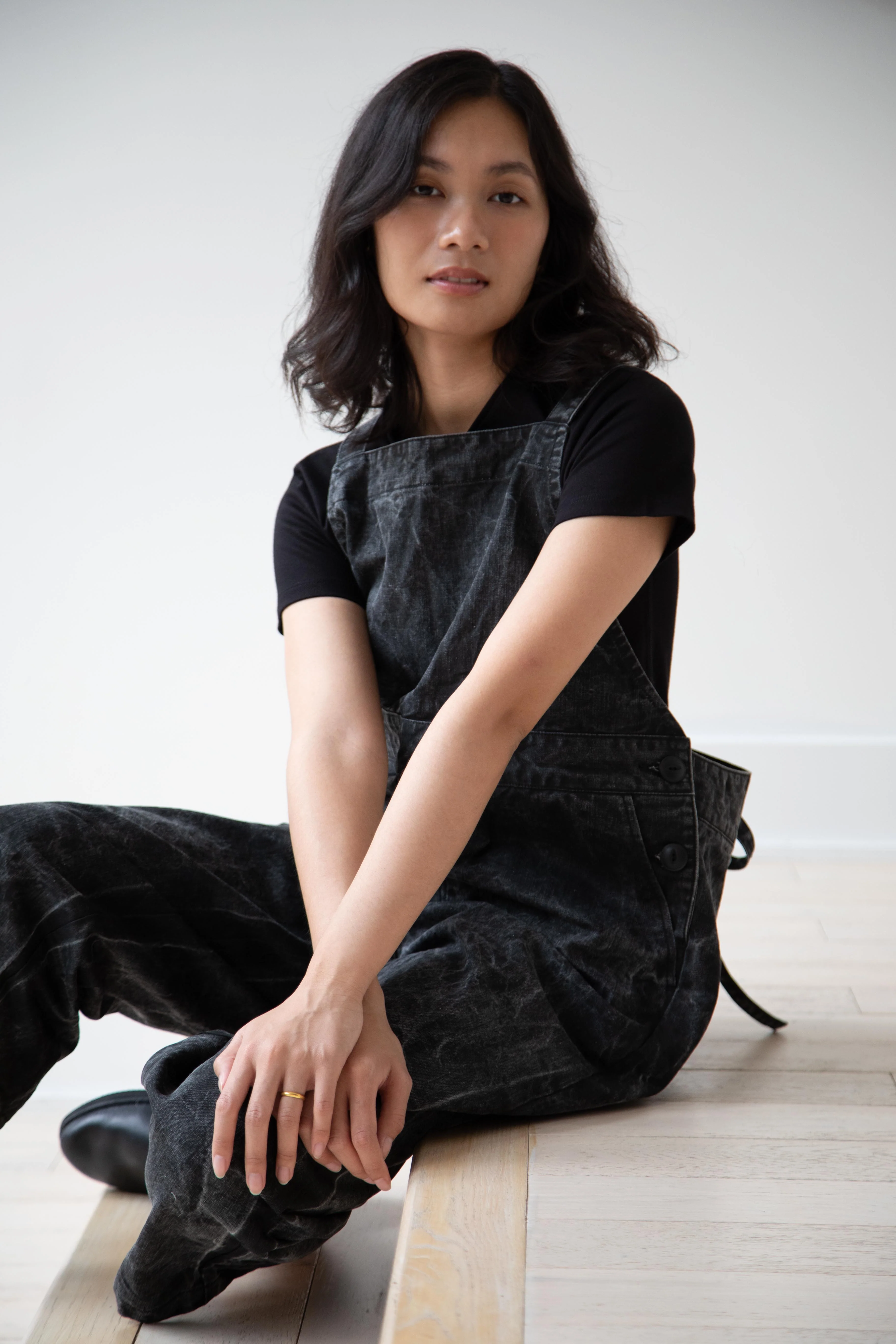 Laboratory | Work Overalls in Washed Black - Image 24