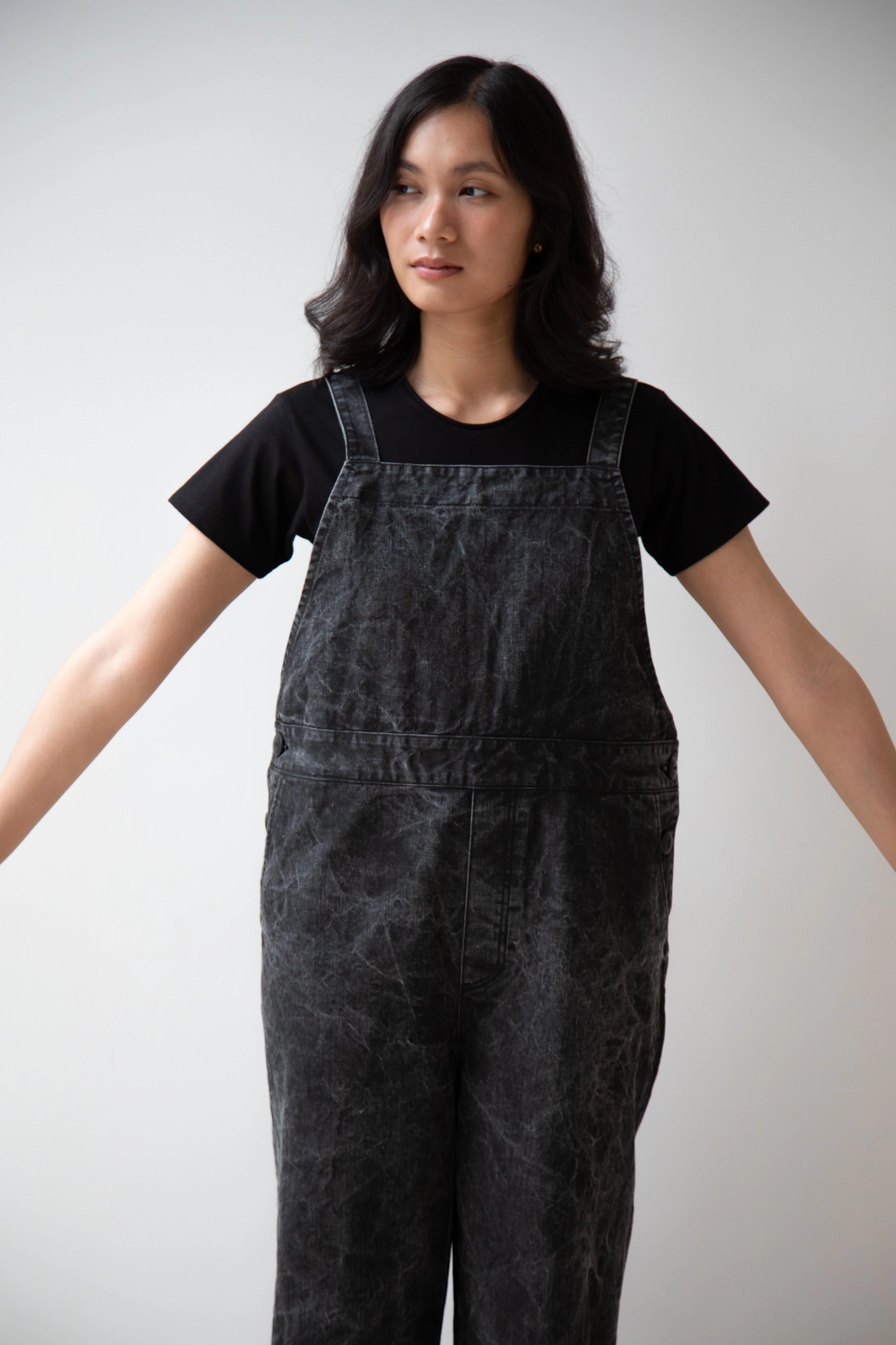 Laboratory | Work Overalls in Washed Black - Image 28