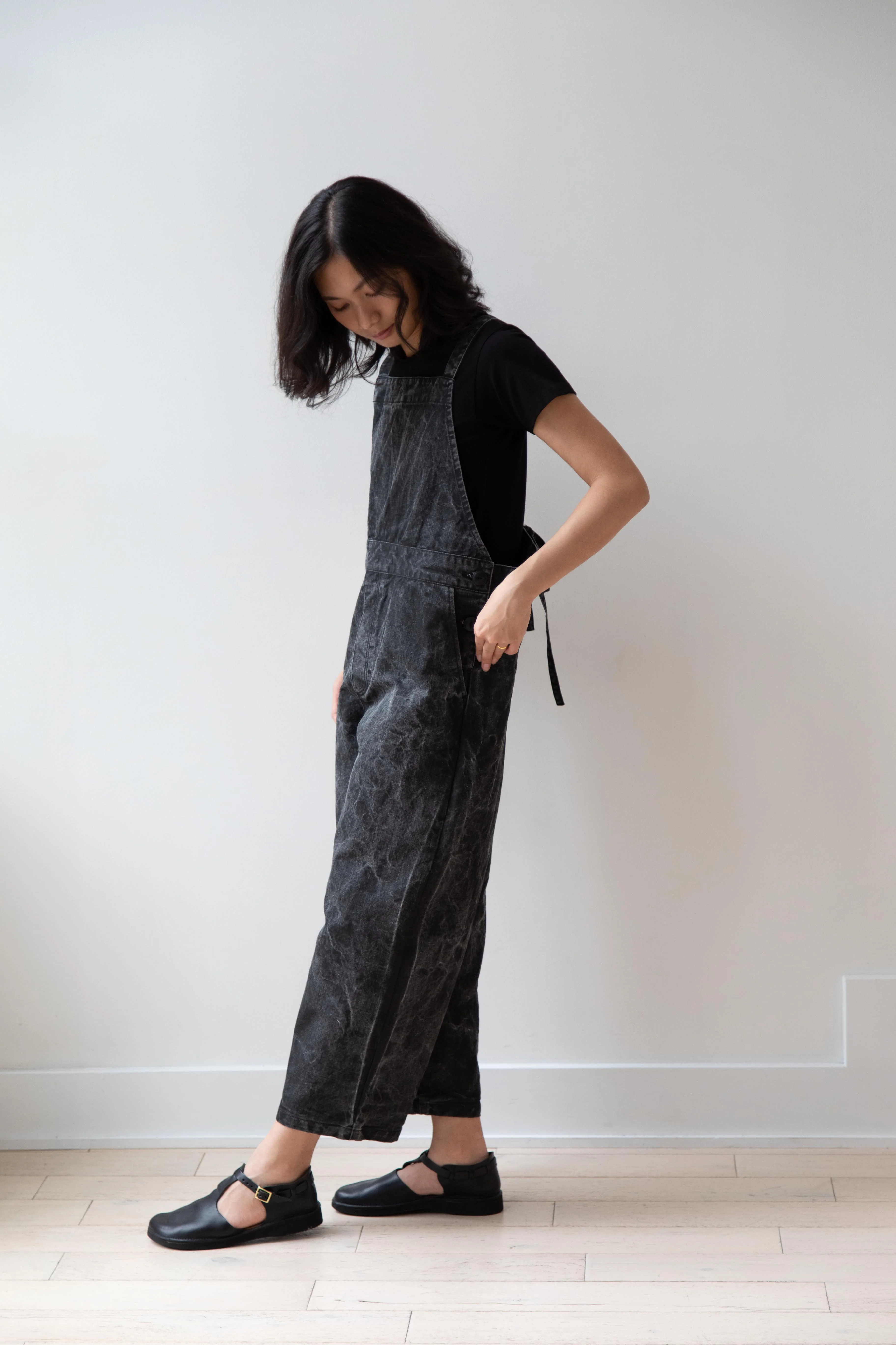 Laboratory | Work Overalls in Washed Black - Image 3