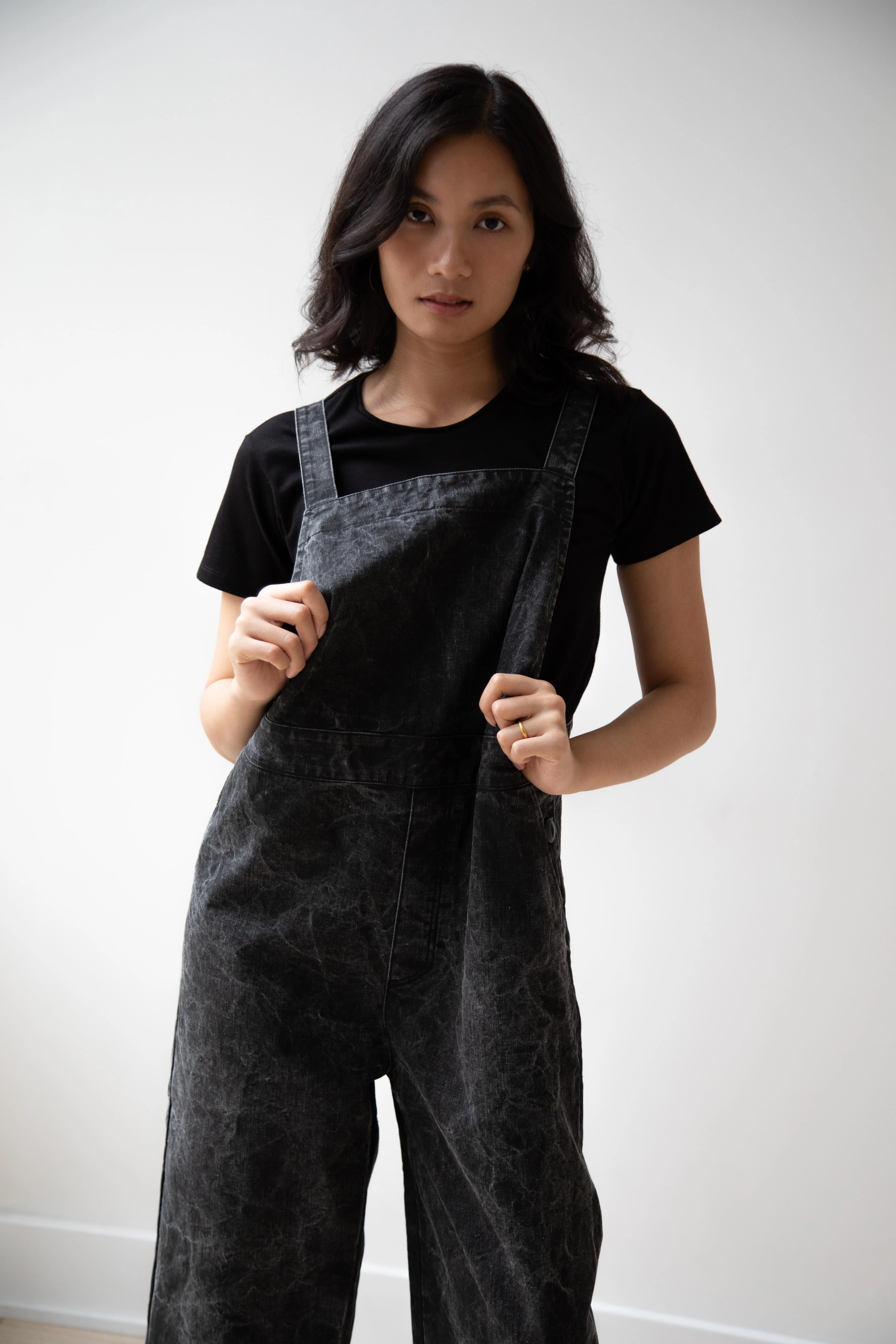 Laboratory | Work Overalls in Washed Black - Image 4