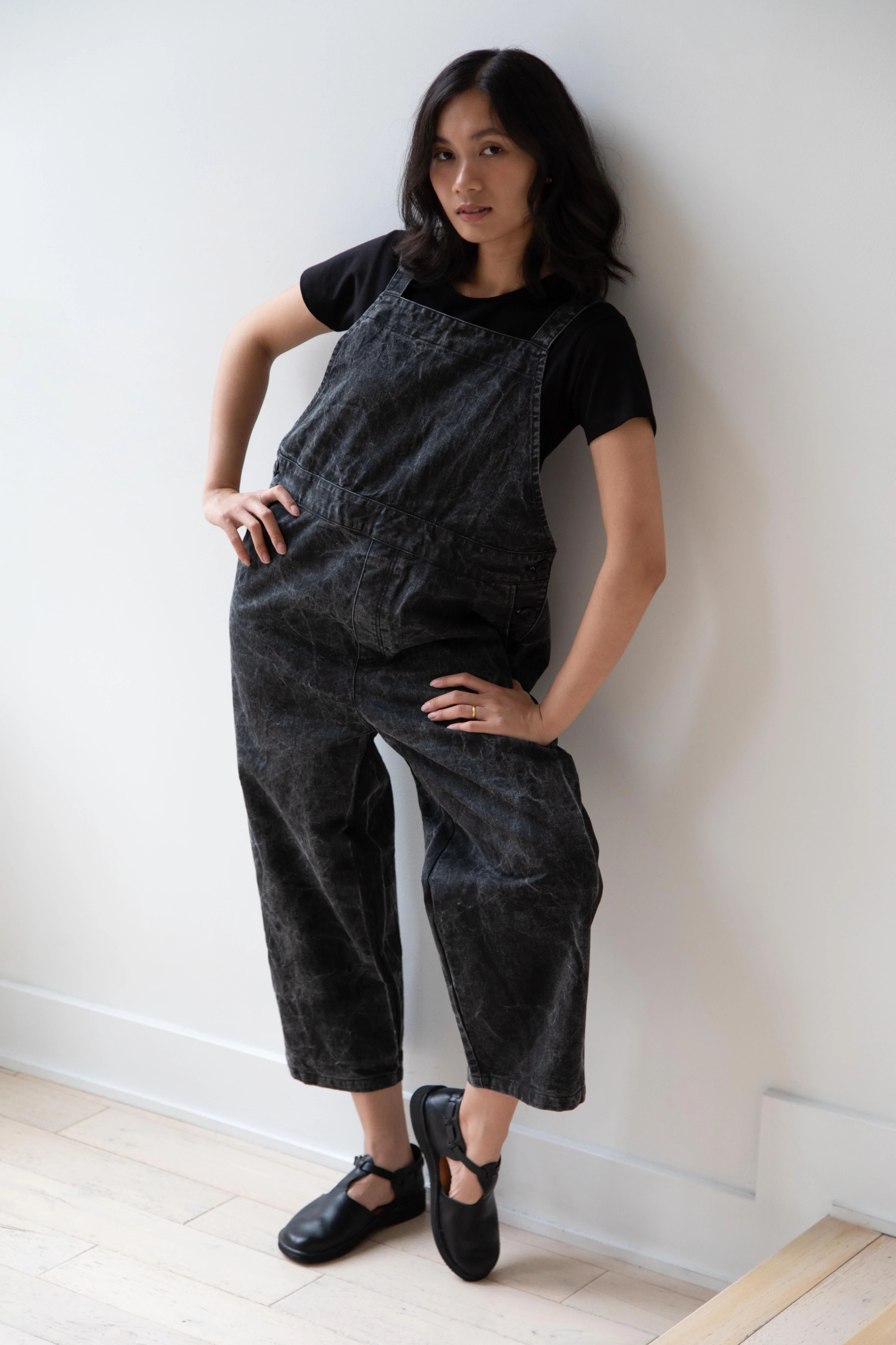 Laboratory | Work Overalls in Washed Black - Image 7