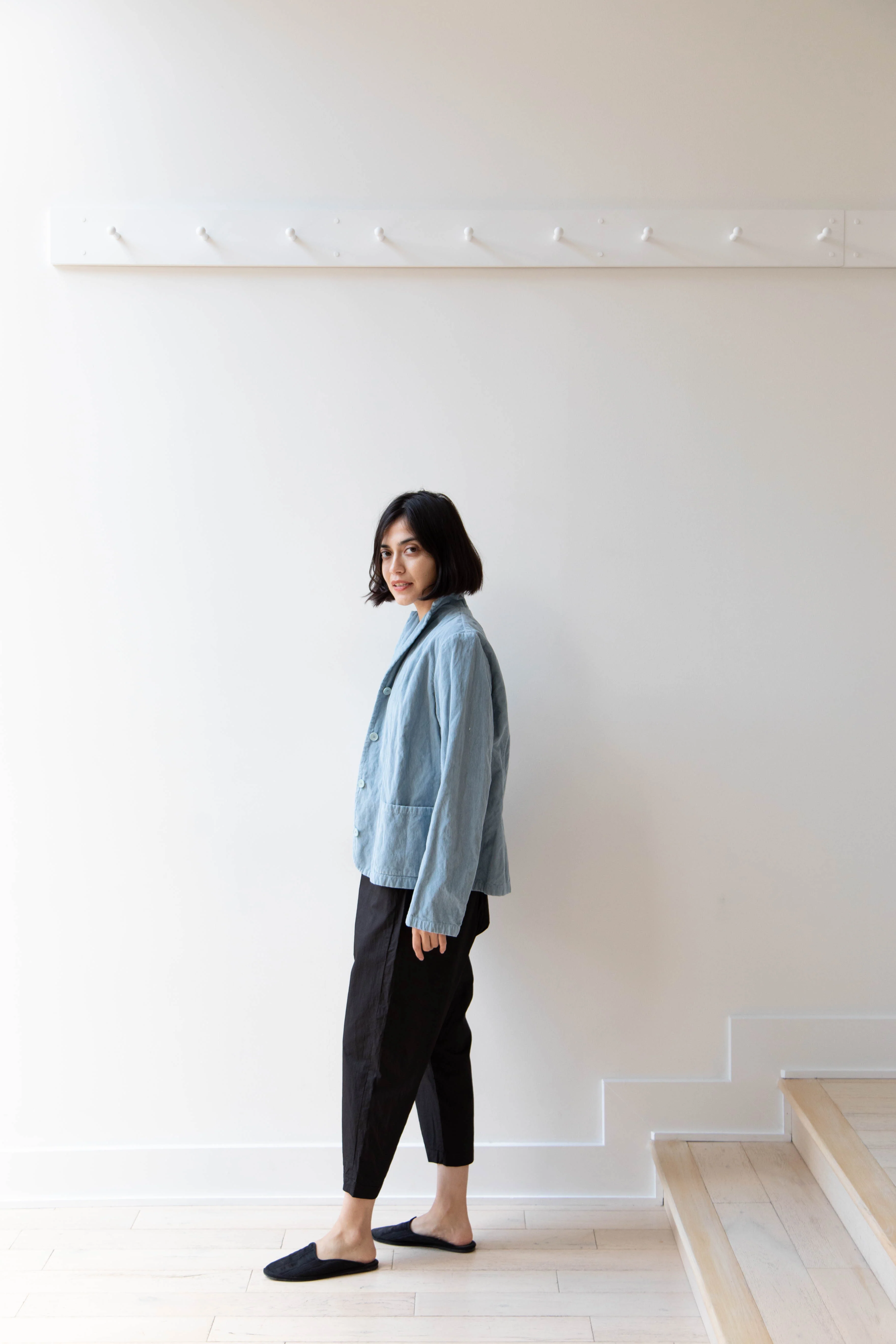 Manuelle Guibal | Fitted Jacket in Aqua - Image 10