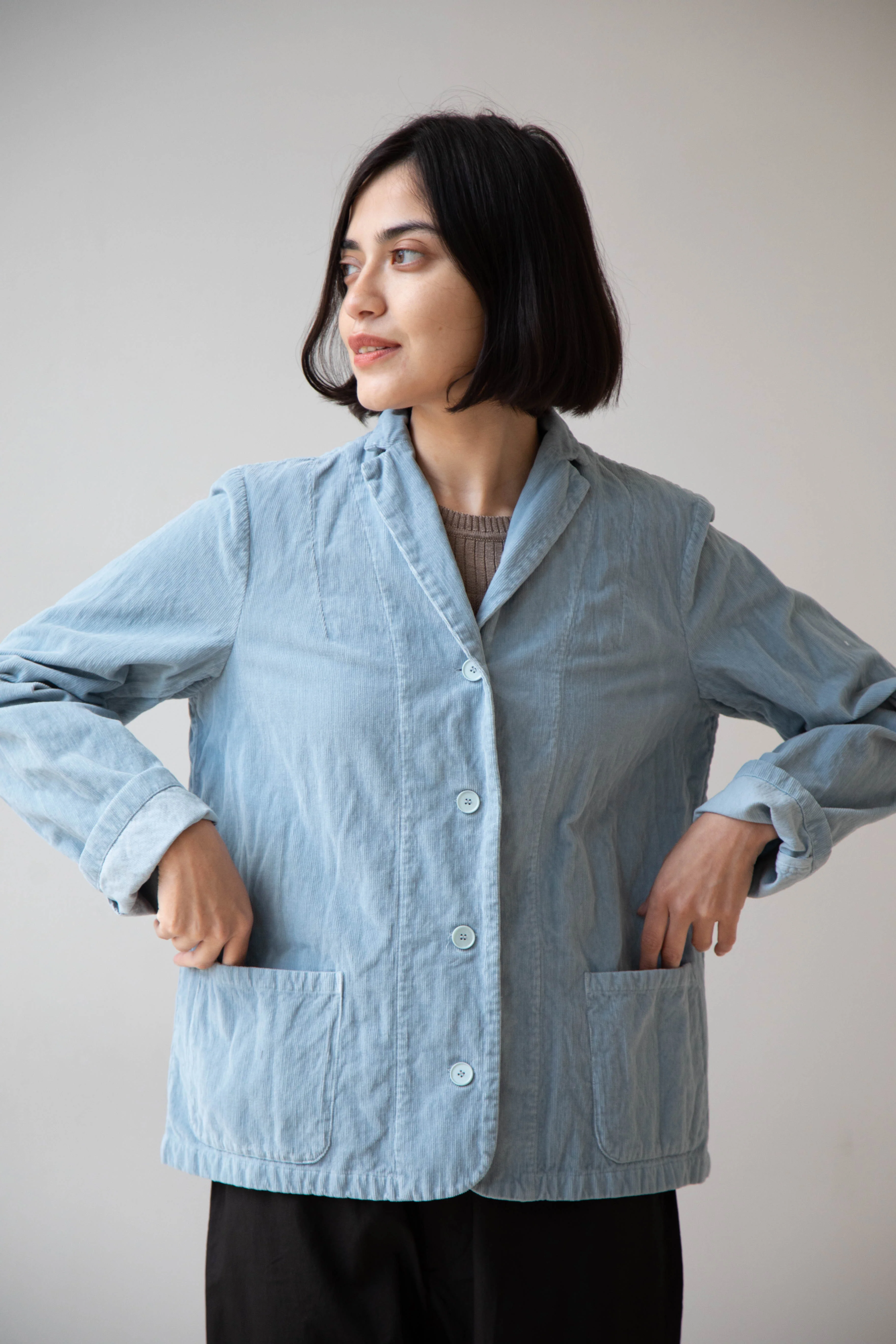 Manuelle Guibal | Fitted Jacket in Aqua - Image 36
