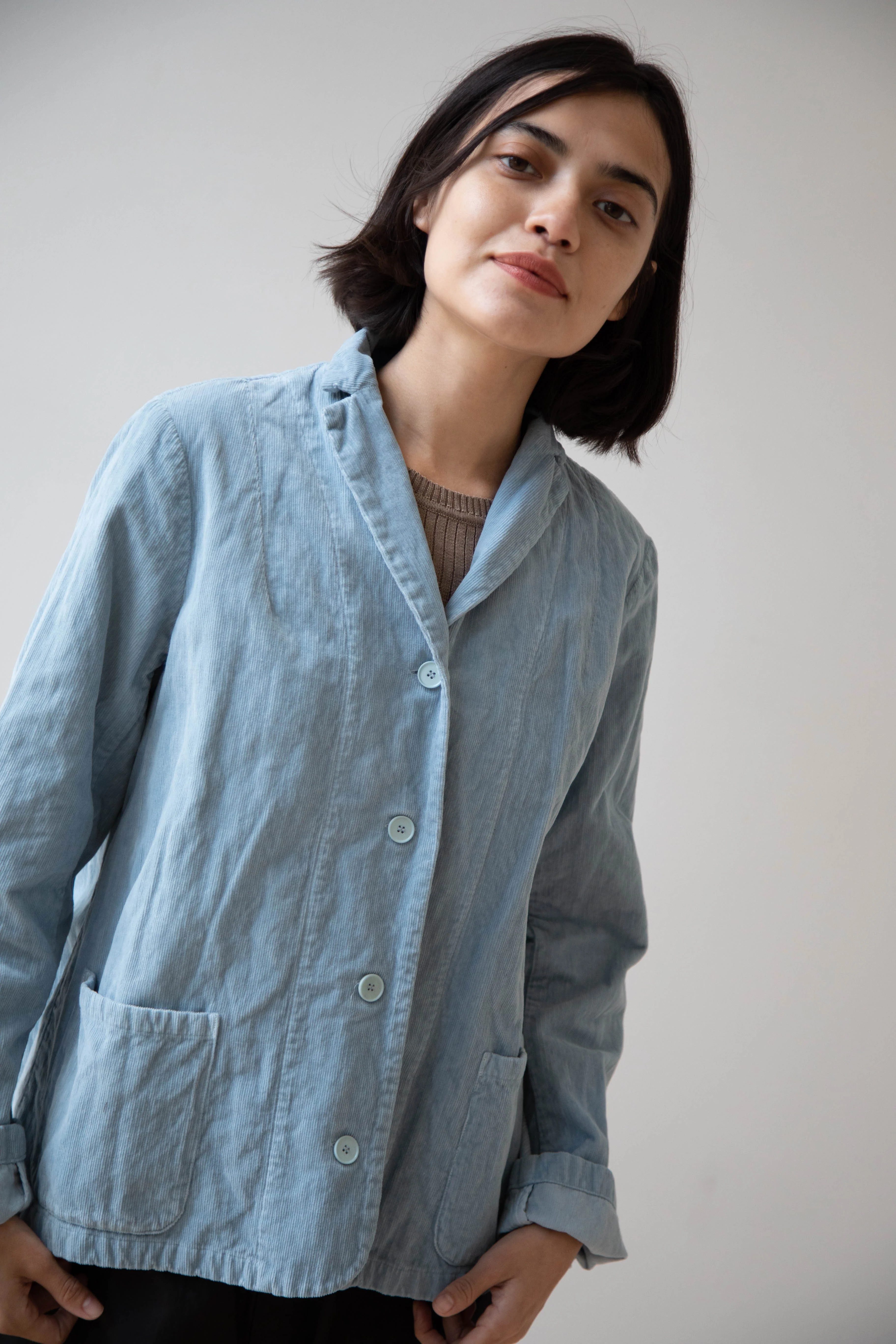 Manuelle Guibal | Fitted Jacket in Aqua - Image 37