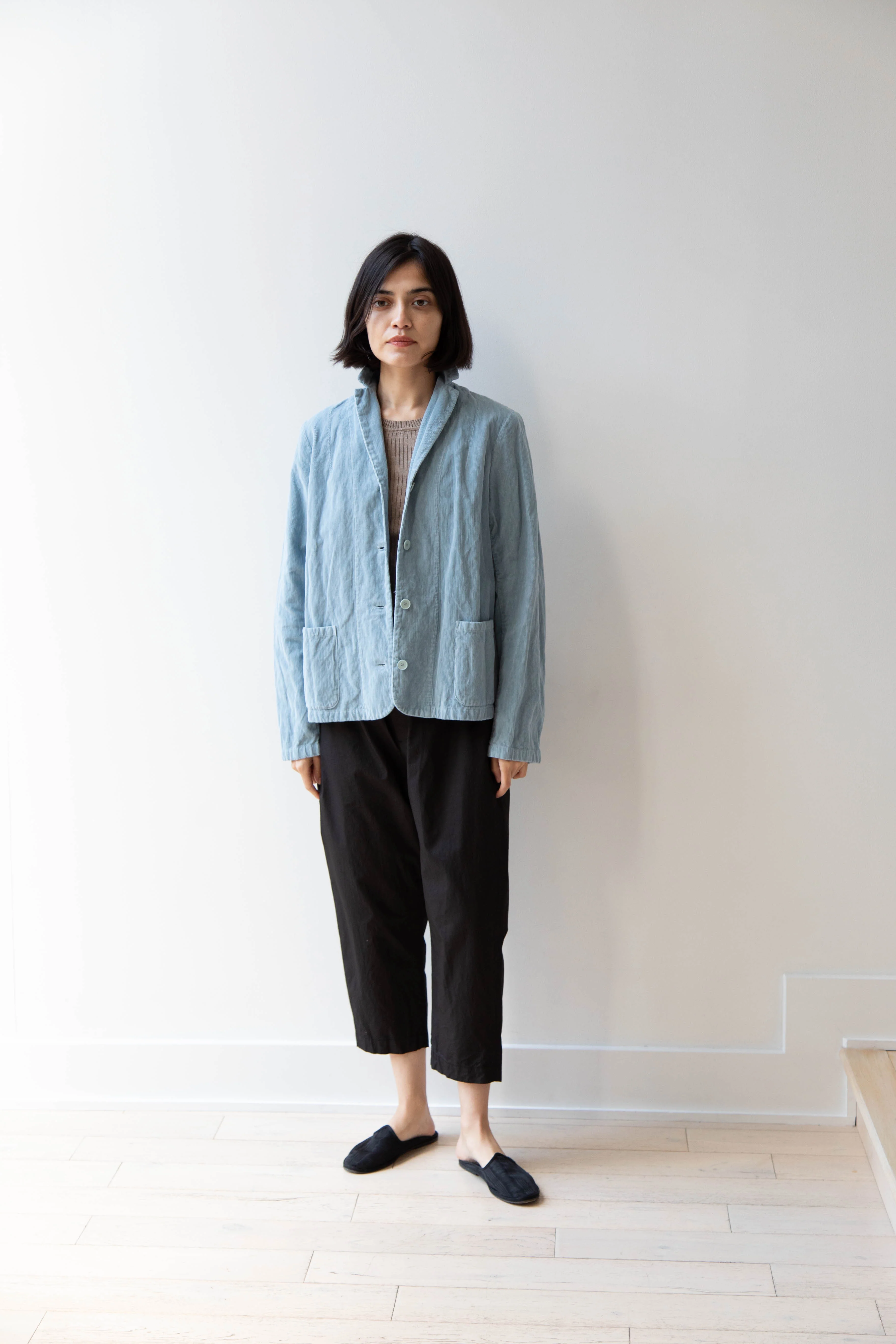 Manuelle Guibal | Fitted Jacket in Aqua - Image 4