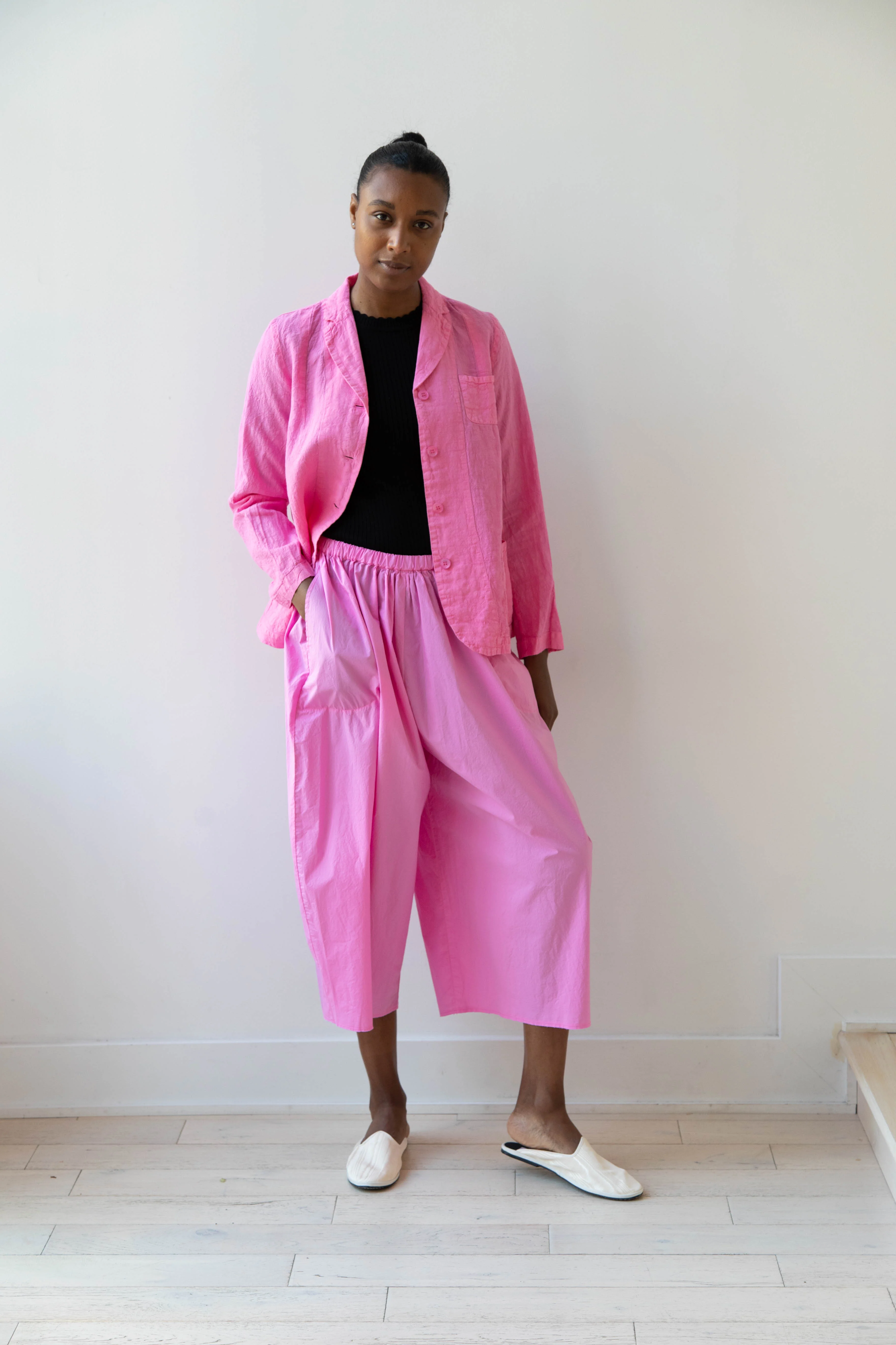 Manuelle Guibal | Linen Jacket in Pink Mimi - Image 11