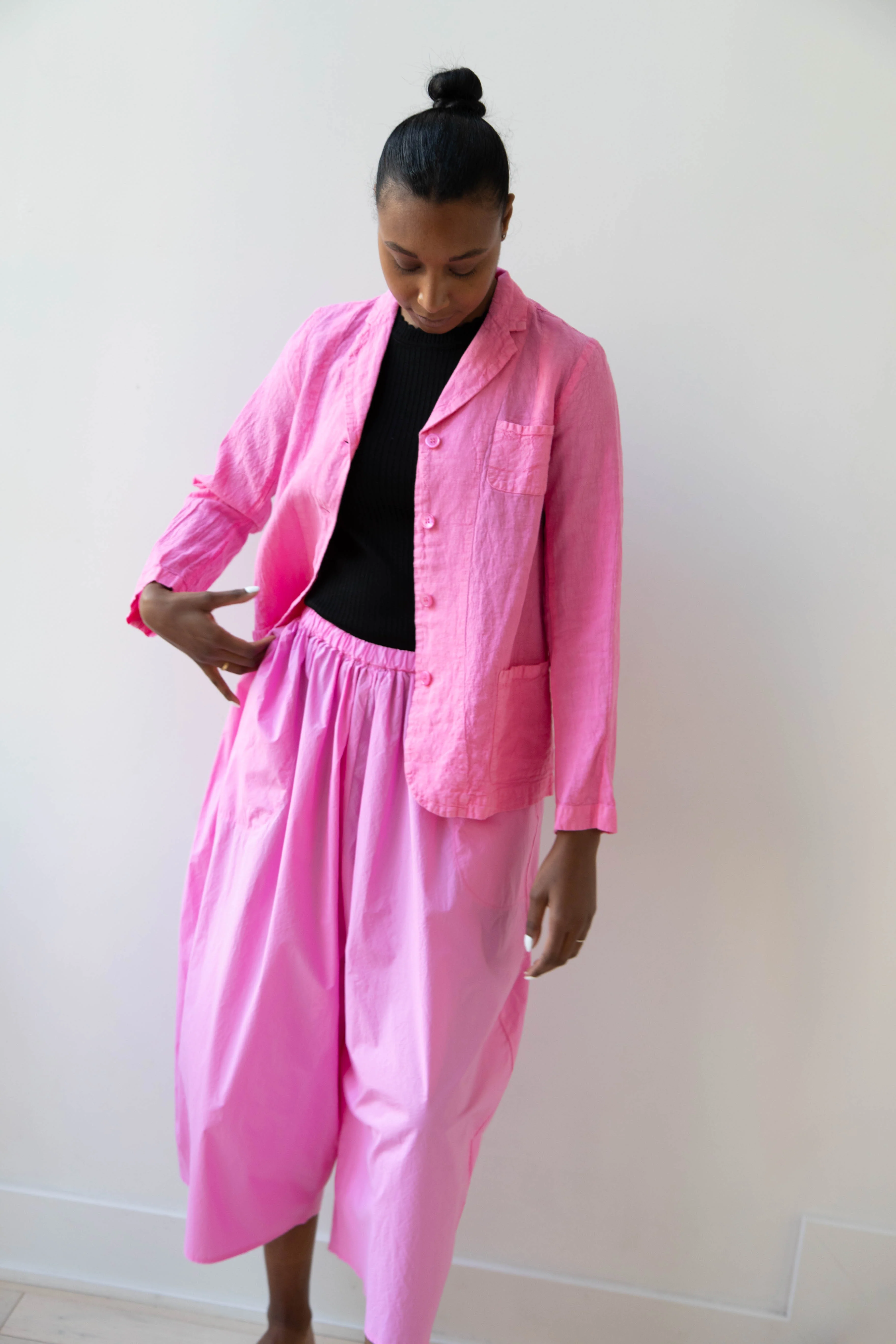 Manuelle Guibal | Linen Jacket in Pink Mimi - Image 12