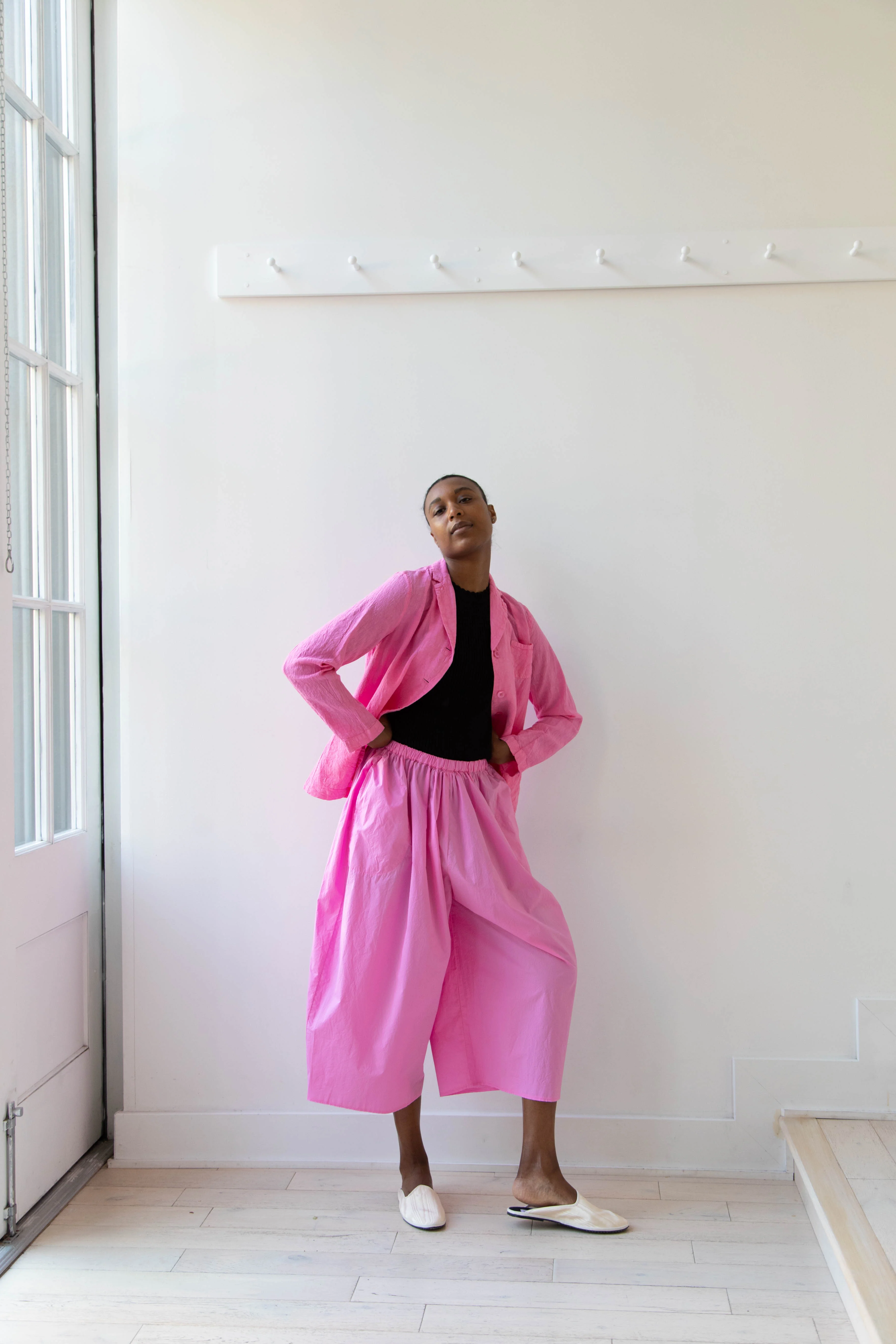 Manuelle Guibal | Linen Jacket in Pink Mimi - Image 13