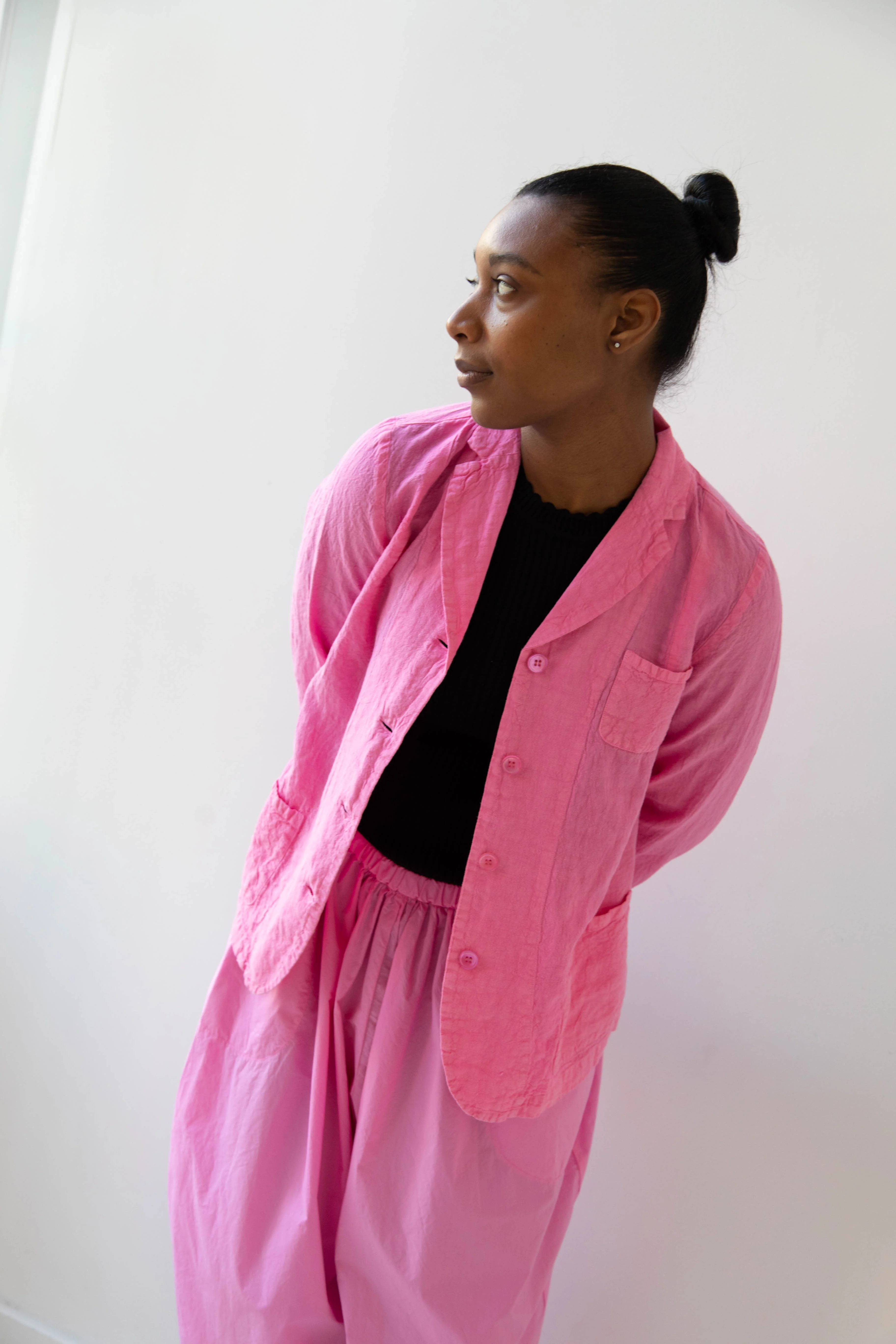 Manuelle Guibal | Linen Jacket in Pink Mimi - Image 15