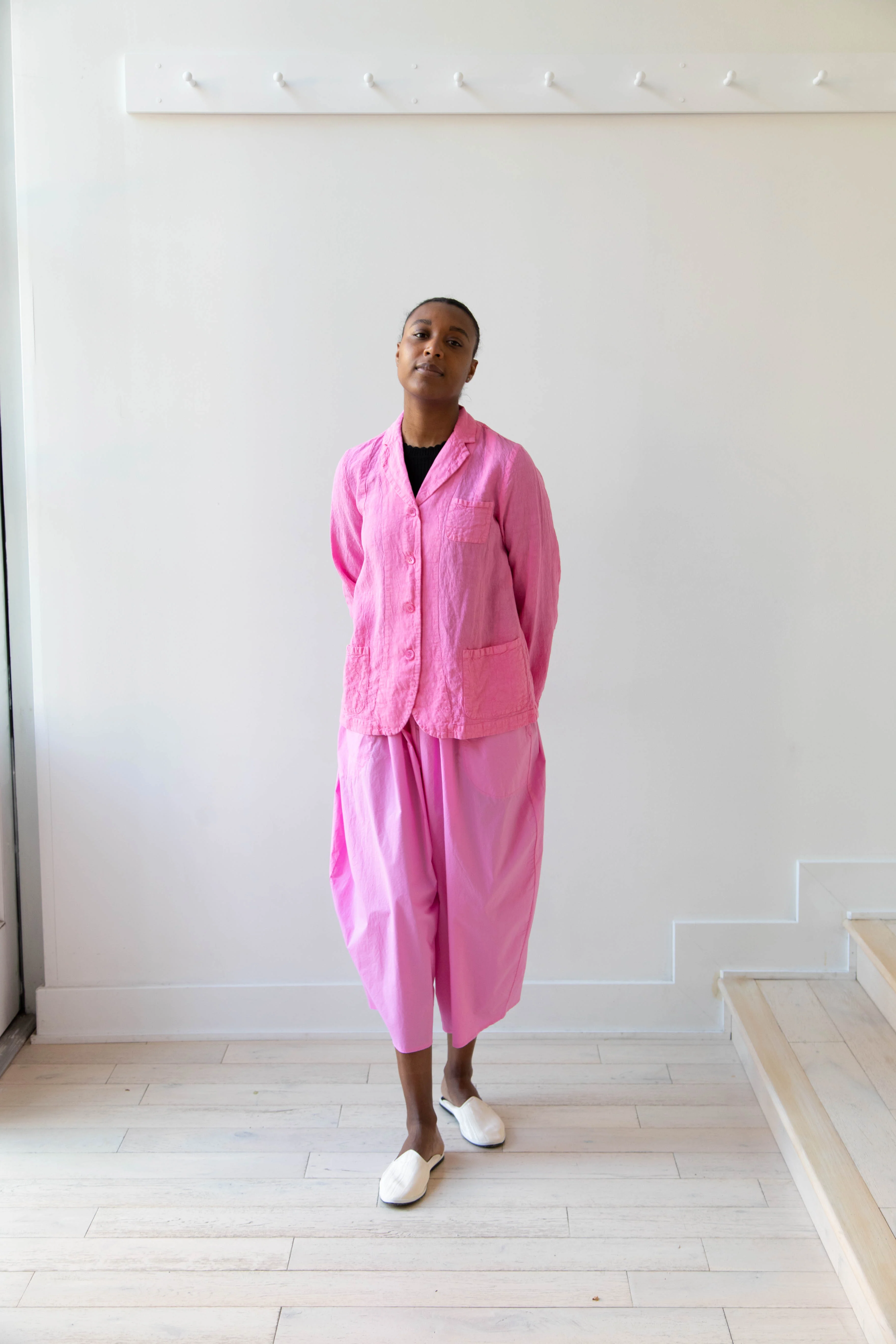 Manuelle Guibal | Linen Jacket in Pink Mimi - Image 16