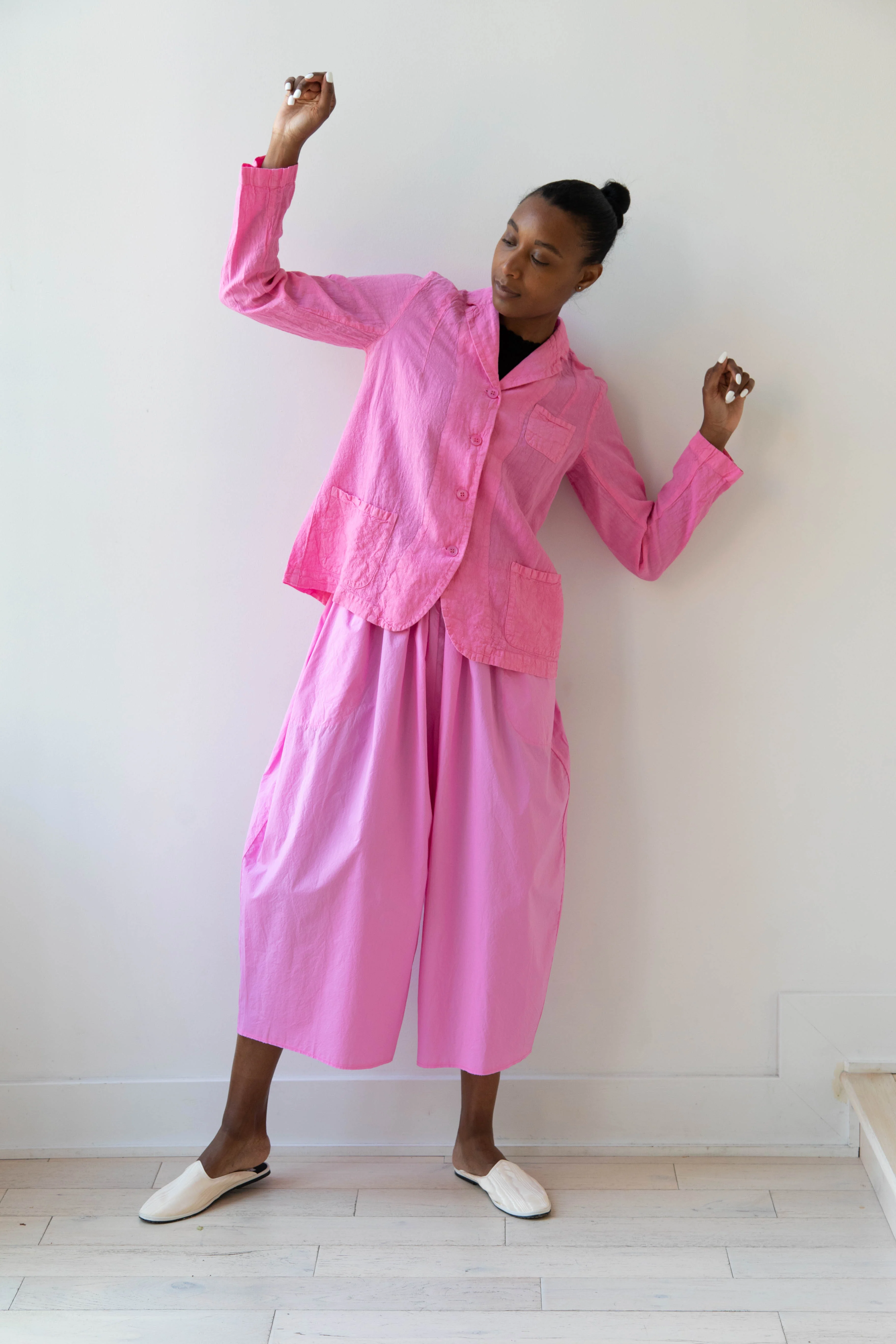 Manuelle Guibal | Linen Jacket in Pink Mimi - Image 17