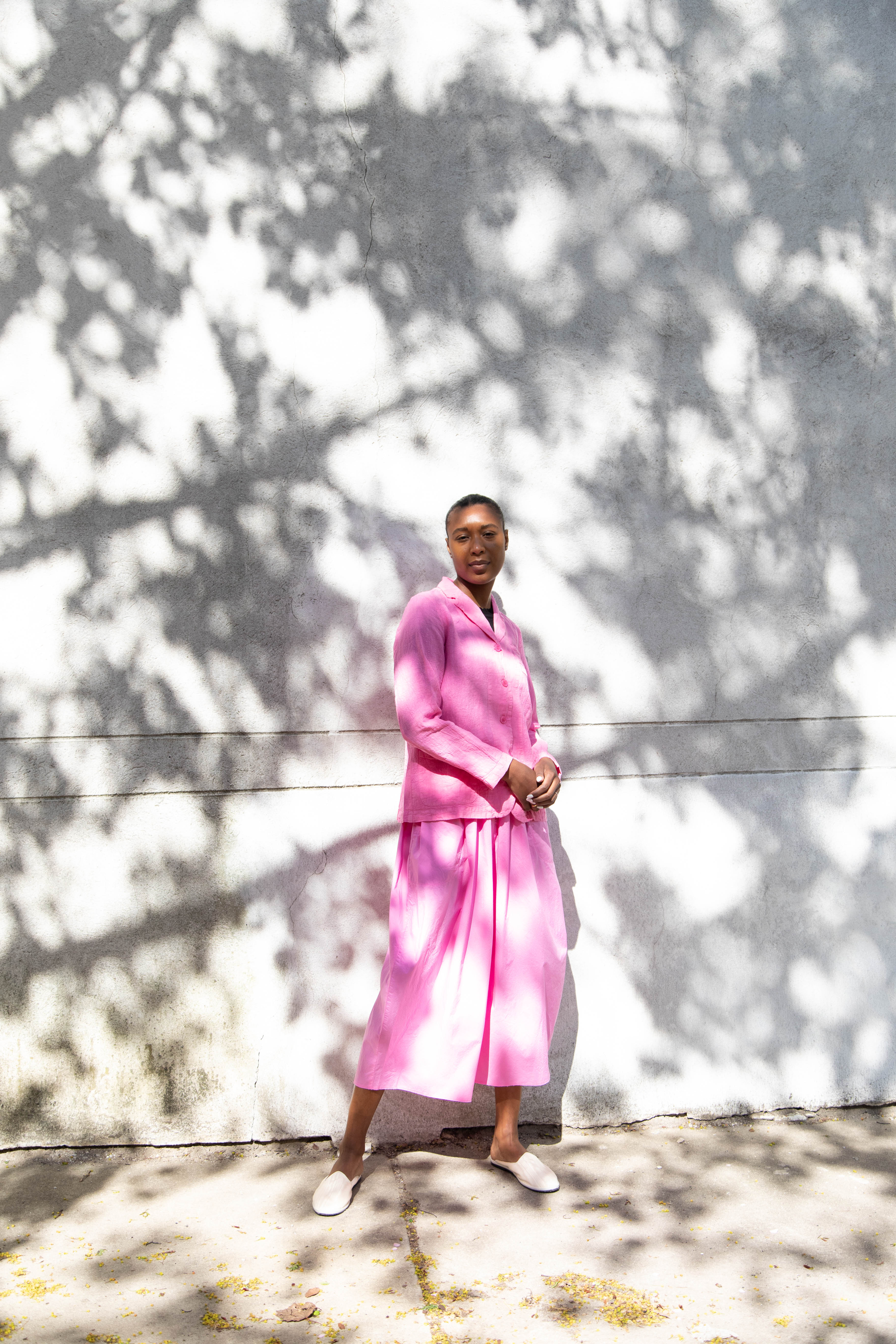 Manuelle Guibal | Linen Jacket in Pink Mimi - Image 23