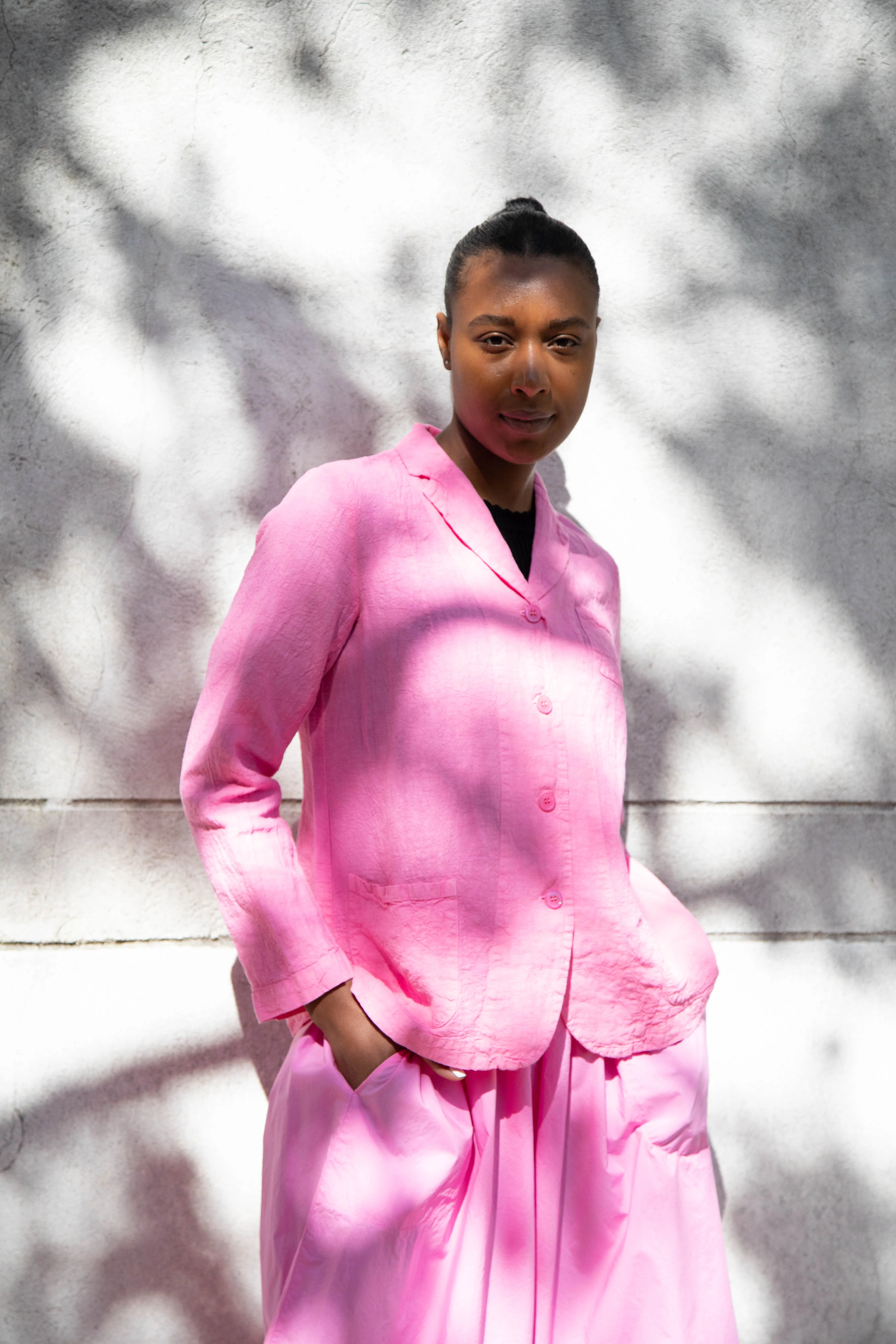 Manuelle Guibal | Linen Jacket in Pink Mimi - Image 24