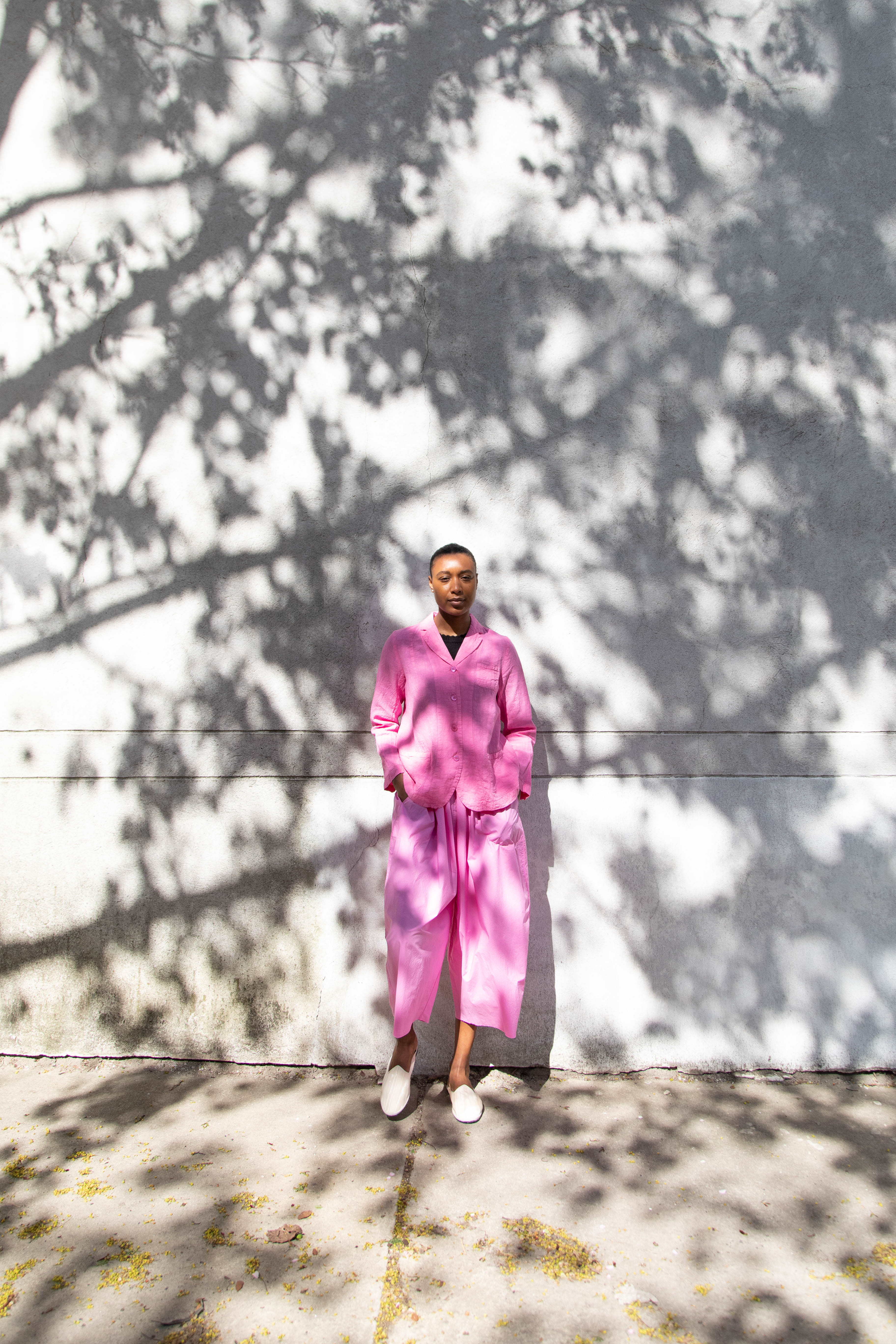 Manuelle Guibal | Linen Jacket in Pink Mimi - Image 25