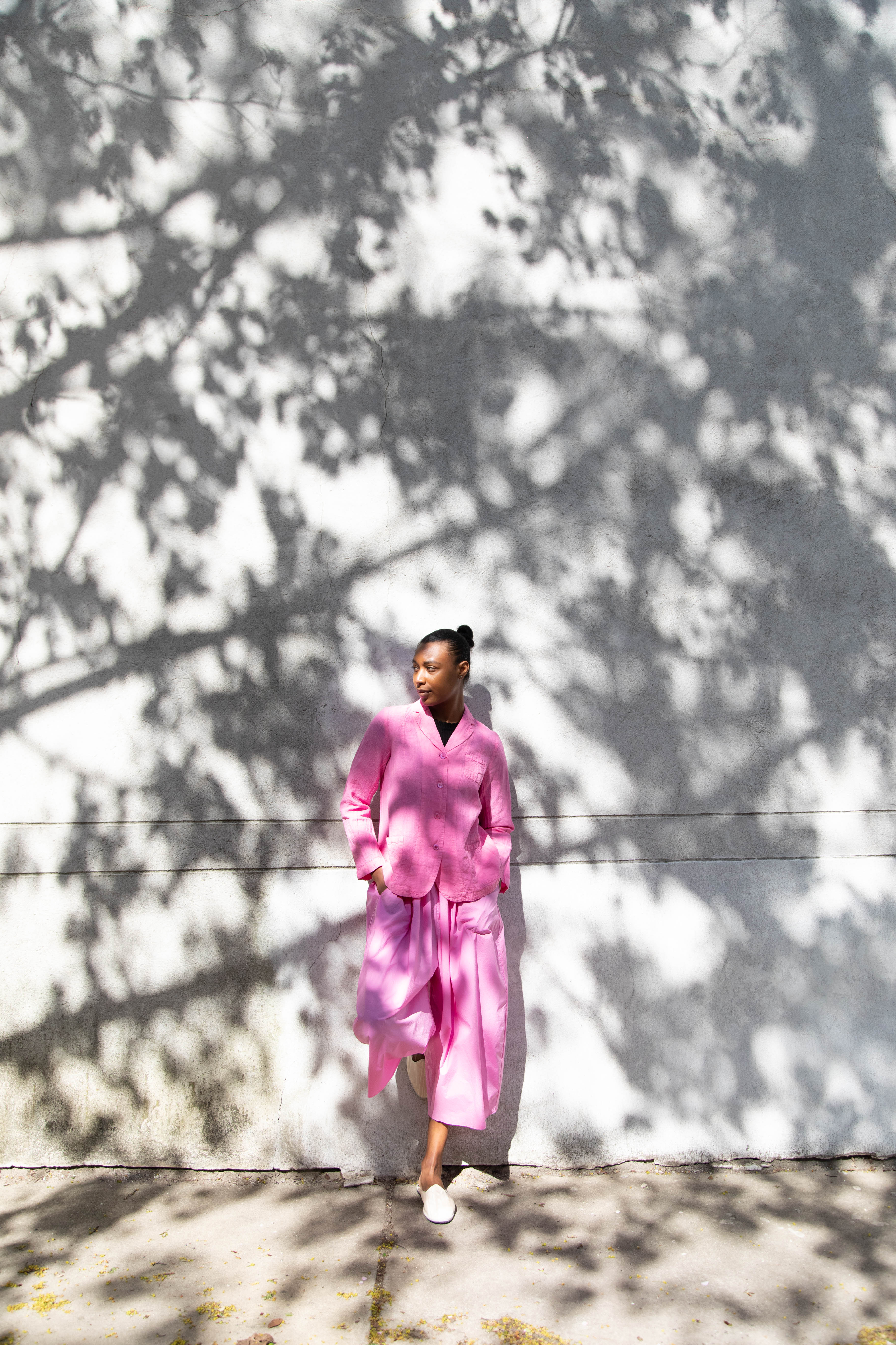 Manuelle Guibal | Linen Jacket in Pink Mimi - Image 26