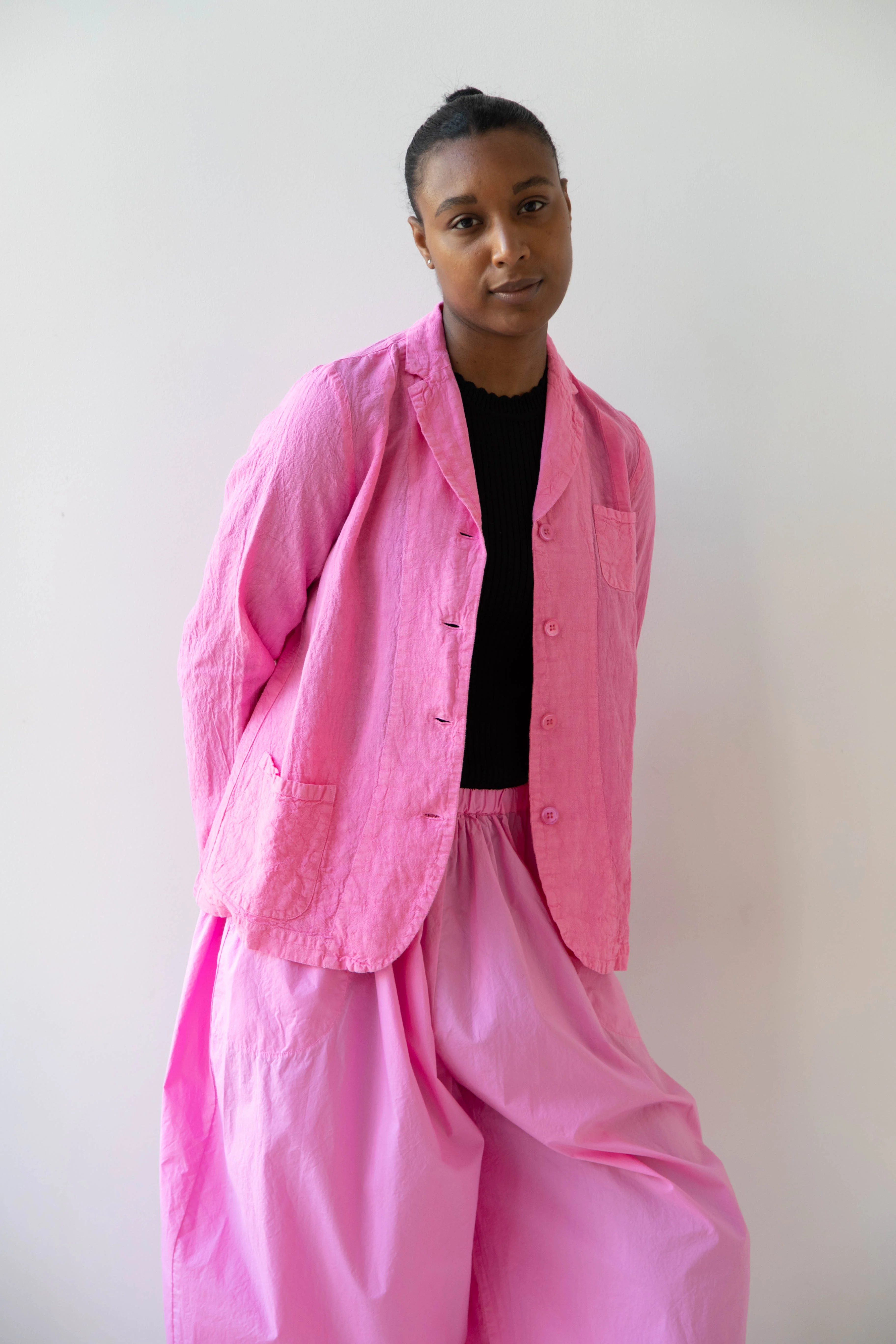 Manuelle Guibal | Linen Jacket in Pink Mimi - Image 3