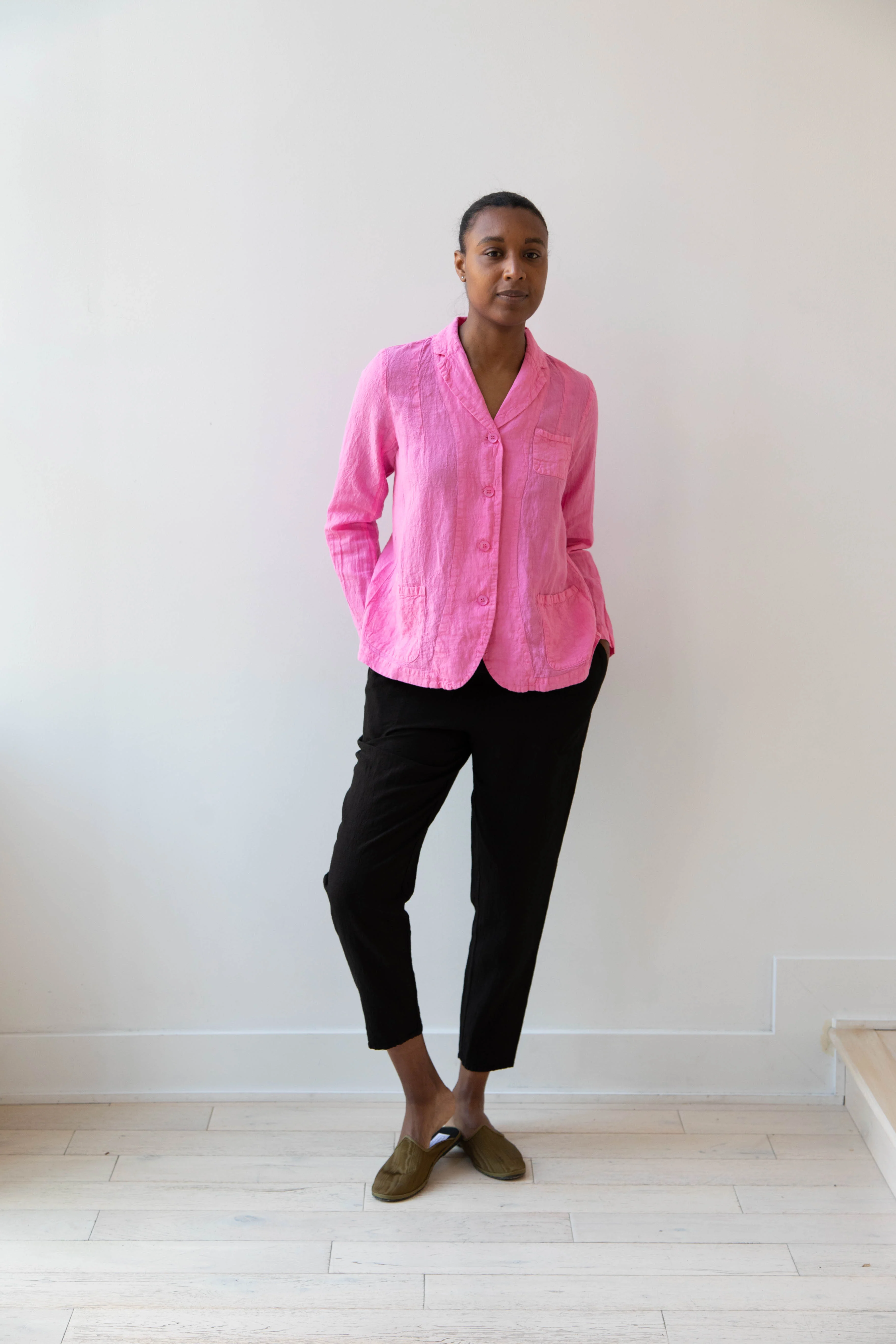 Manuelle Guibal | Linen Jacket in Pink Mimi - Image 34