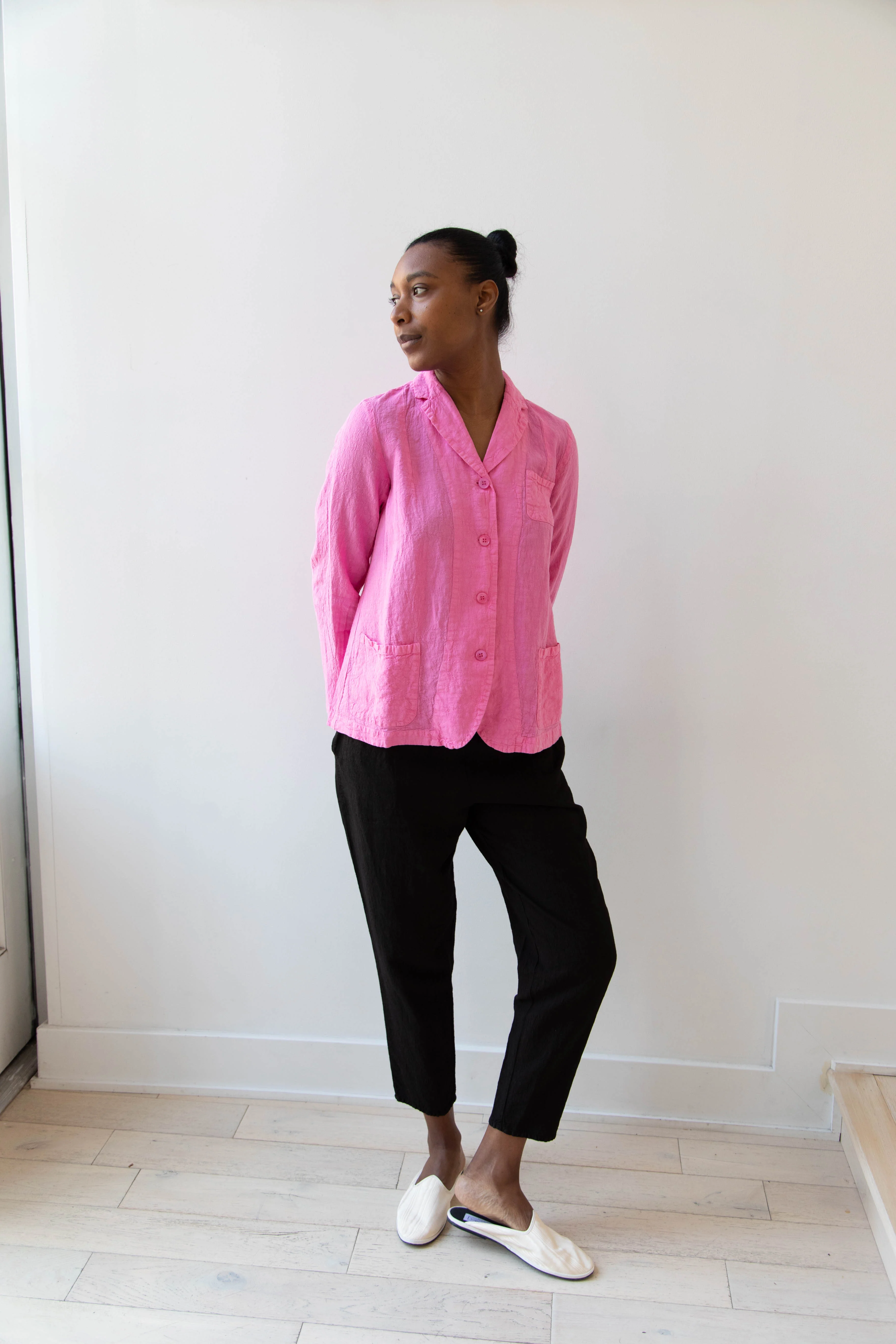 Manuelle Guibal | Linen Jacket in Pink Mimi - Image 35