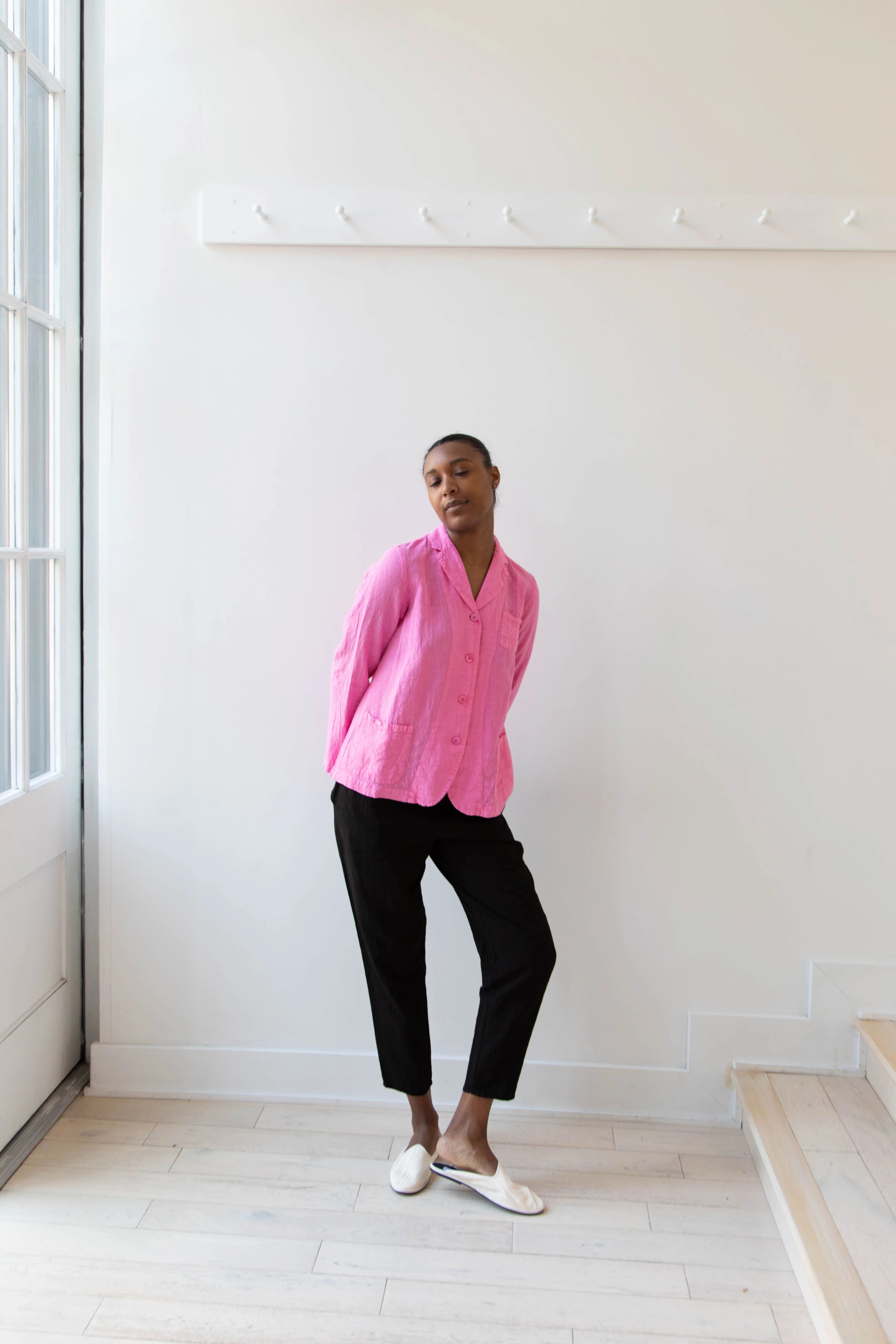 Manuelle Guibal | Linen Jacket in Pink Mimi - Image 36