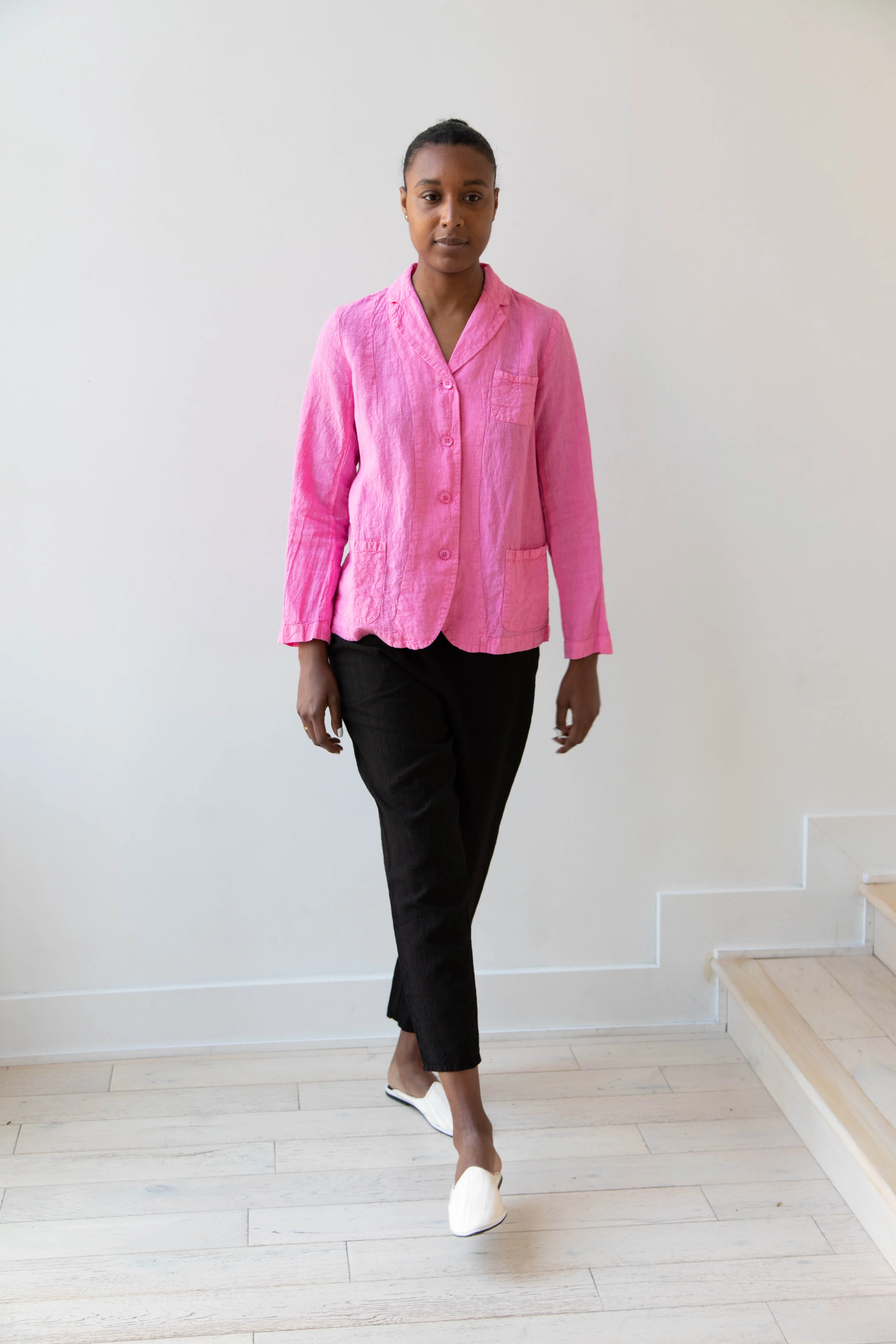 Manuelle Guibal | Linen Jacket in Pink Mimi - Image 37