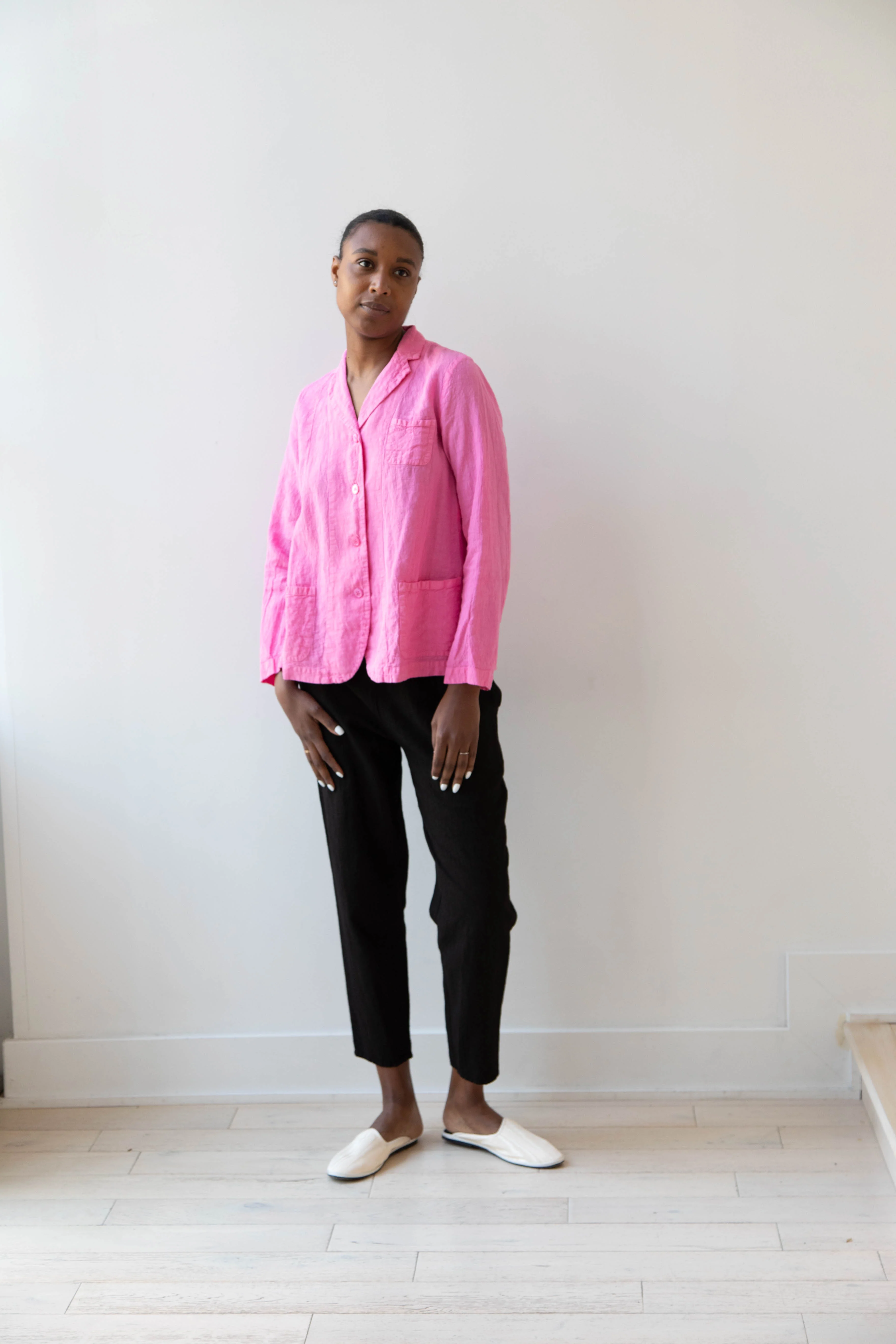Manuelle Guibal | Linen Jacket in Pink Mimi - Image 38