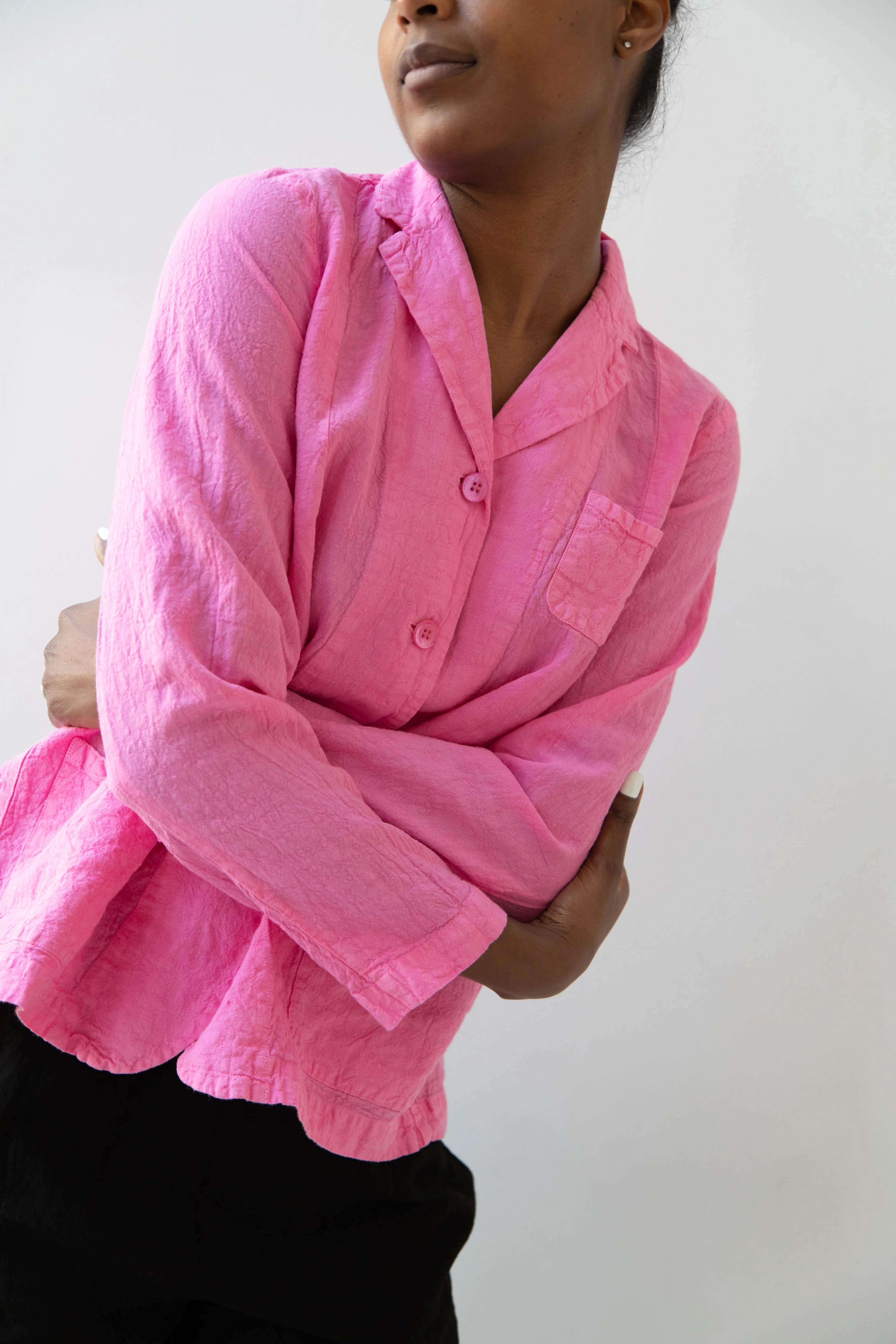 Manuelle Guibal | Linen Jacket in Pink Mimi - Image 39