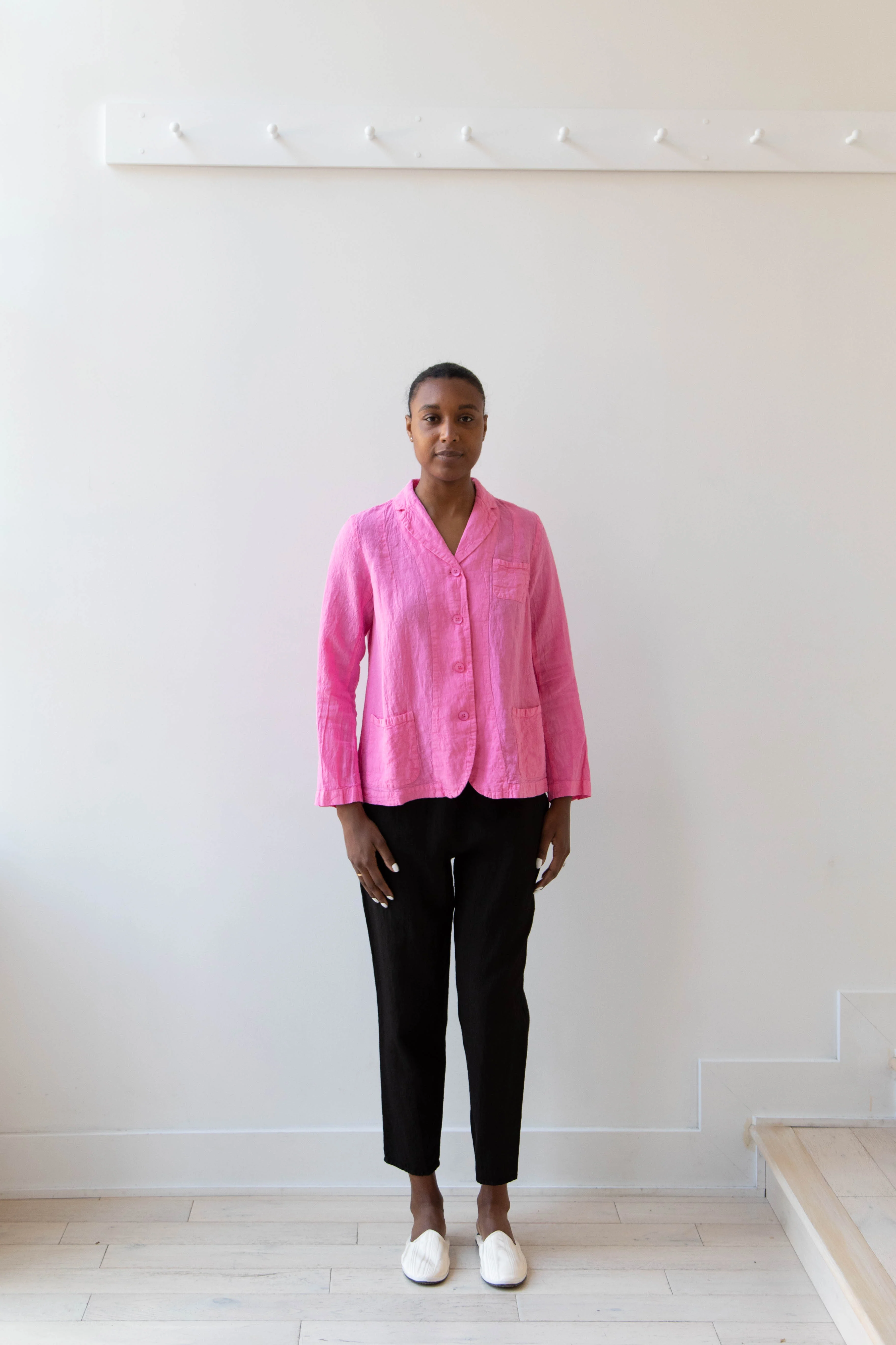 Manuelle Guibal | Linen Jacket in Pink Mimi - Image 7