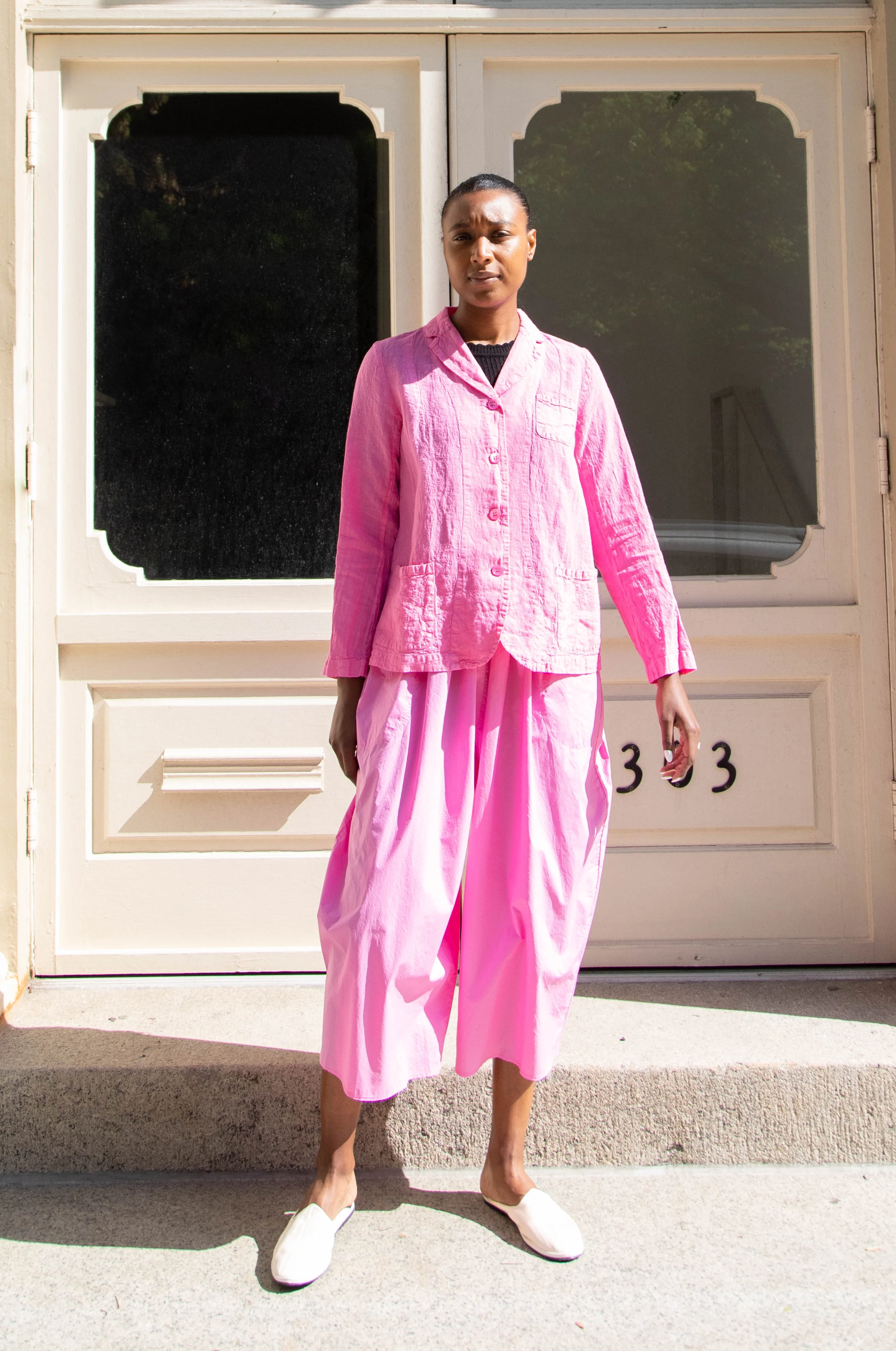 Manuelle Guibal | Linen Jacket in Pink Mimi - Image 8