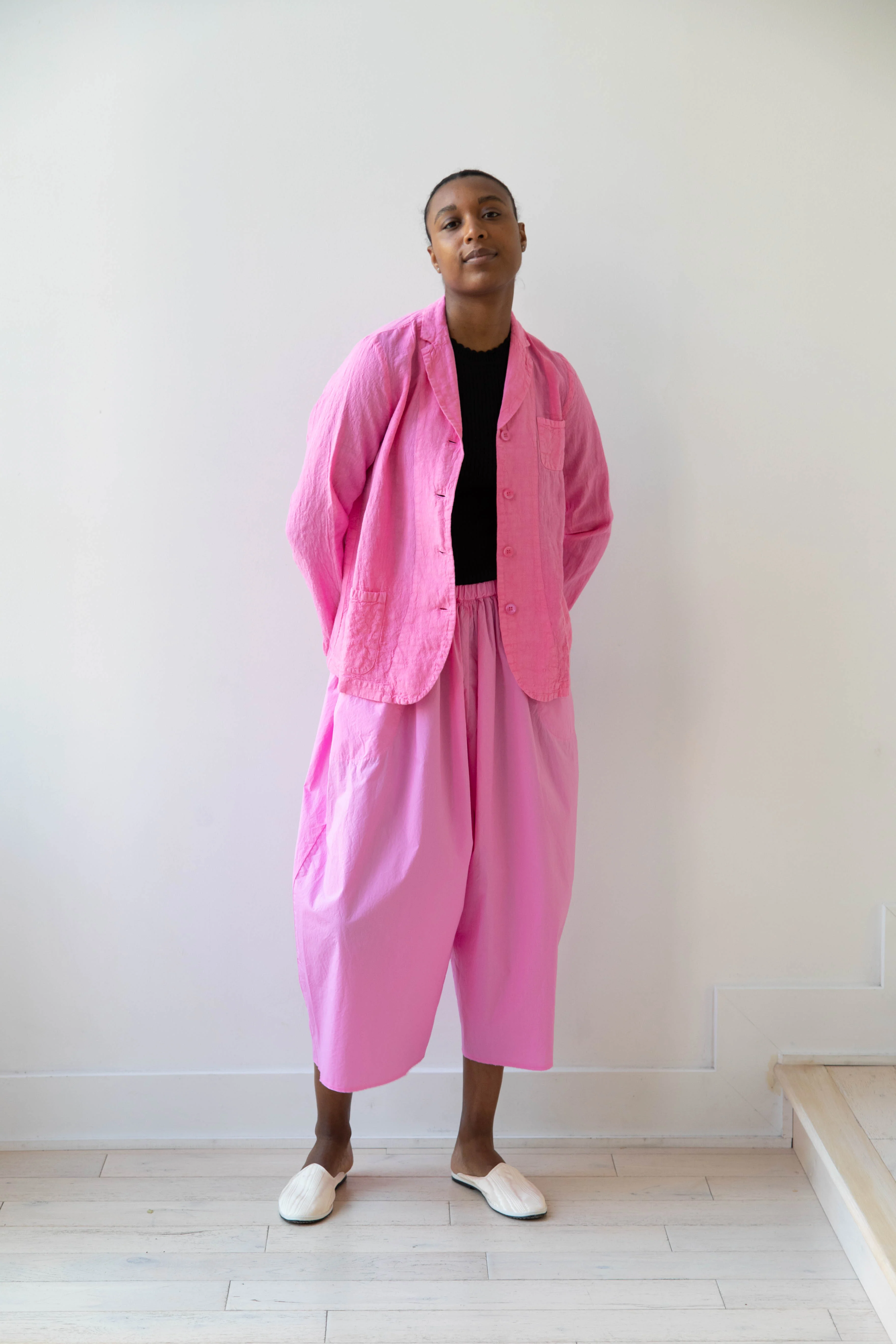 Manuelle Guibal | Linen Jacket in Pink Mimi - Image 9