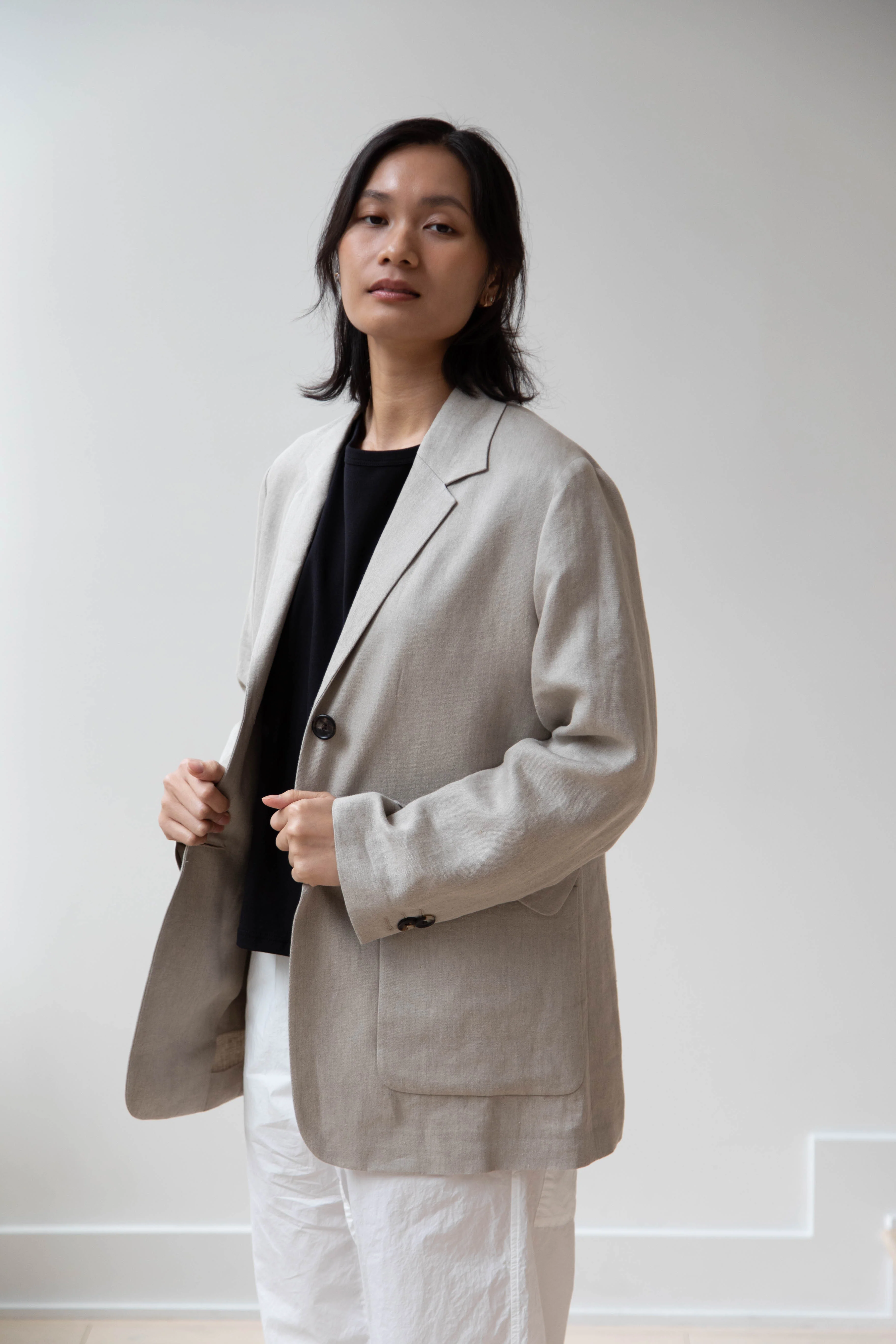 Margaret Howell | Patch Pocket Blazer in Natural - Image 10