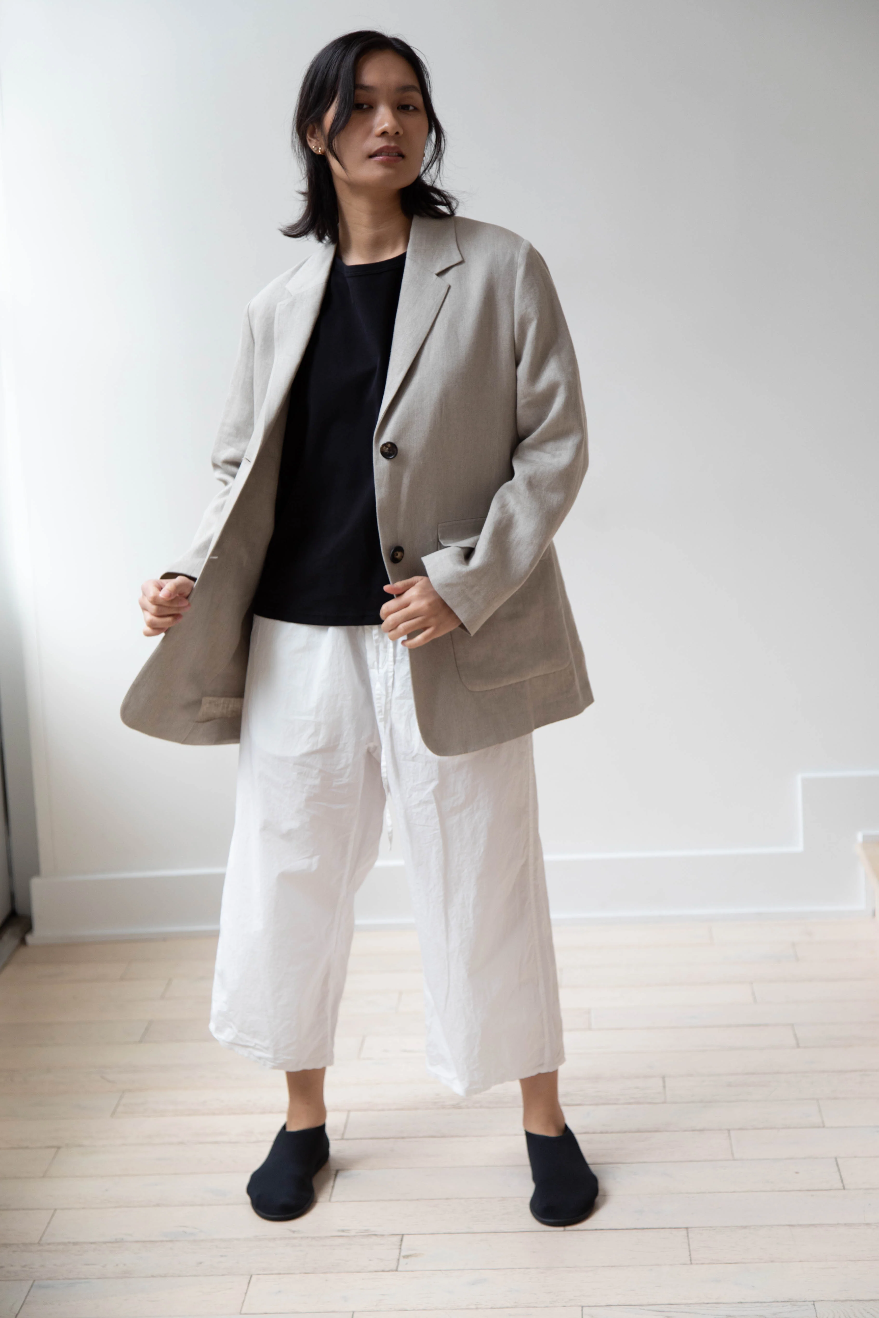 Margaret Howell | Patch Pocket Blazer in Natural - Image 11