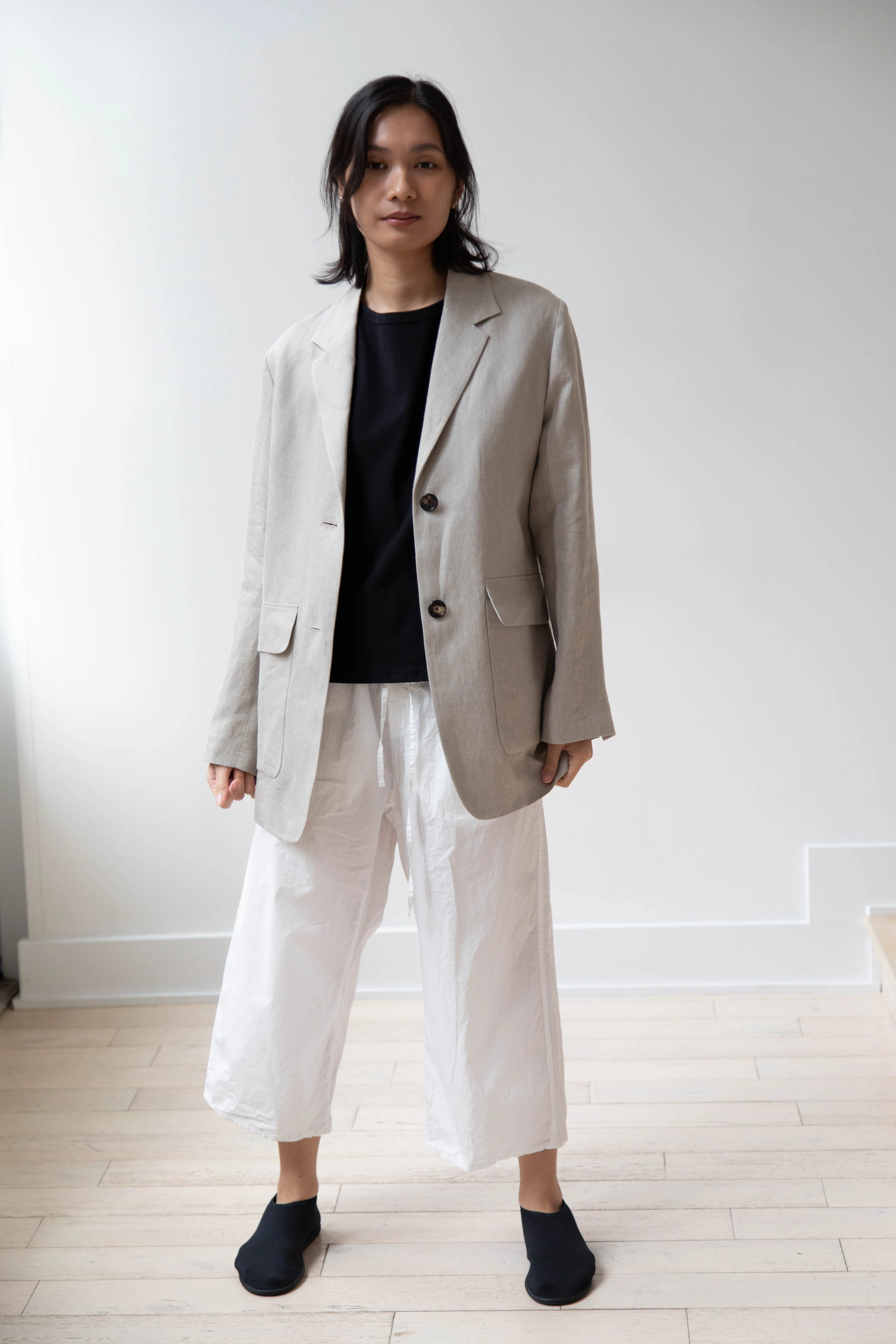 Margaret Howell | Patch Pocket Blazer in Natural - Image 14