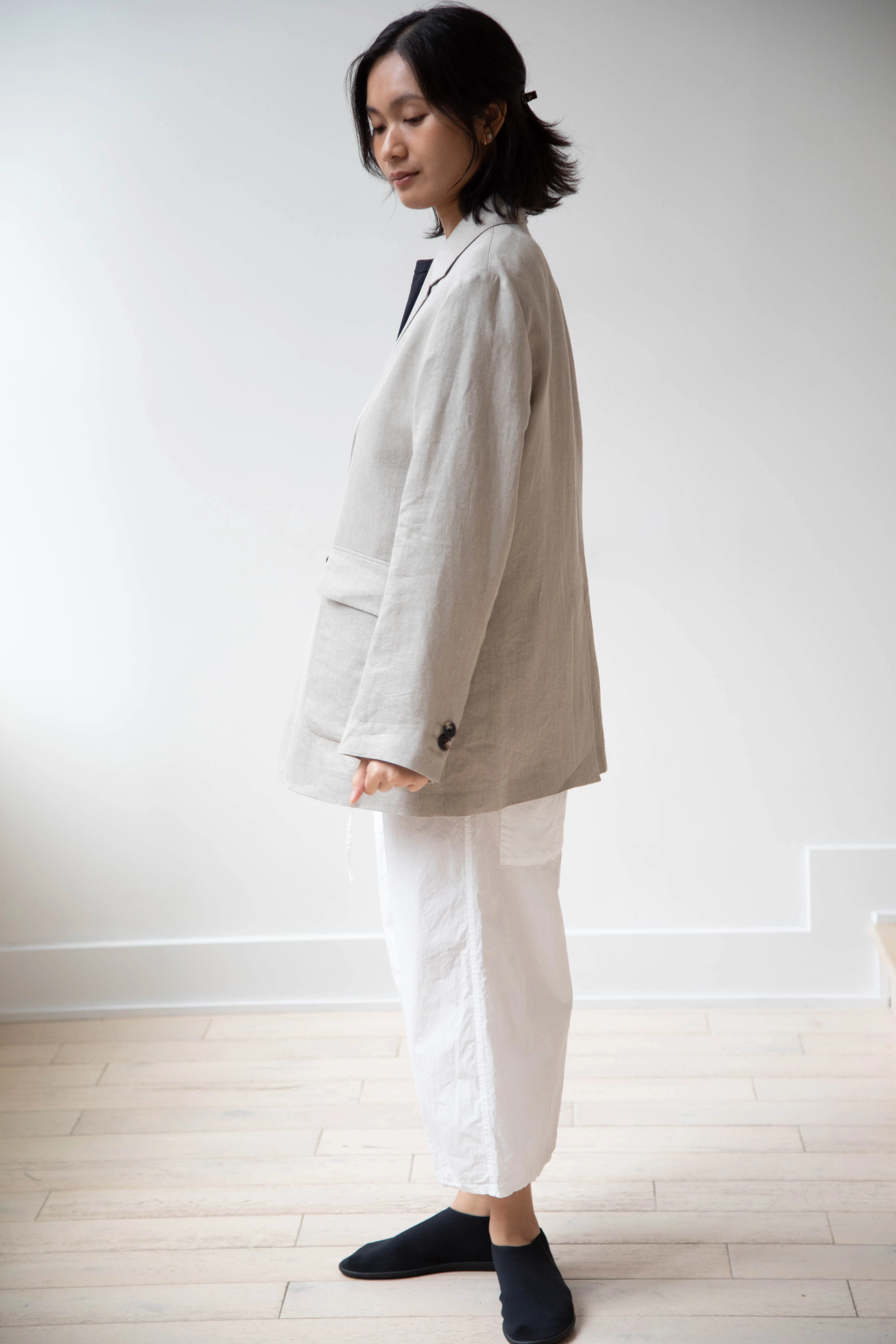 Margaret Howell | Patch Pocket Blazer in Natural - Image 15