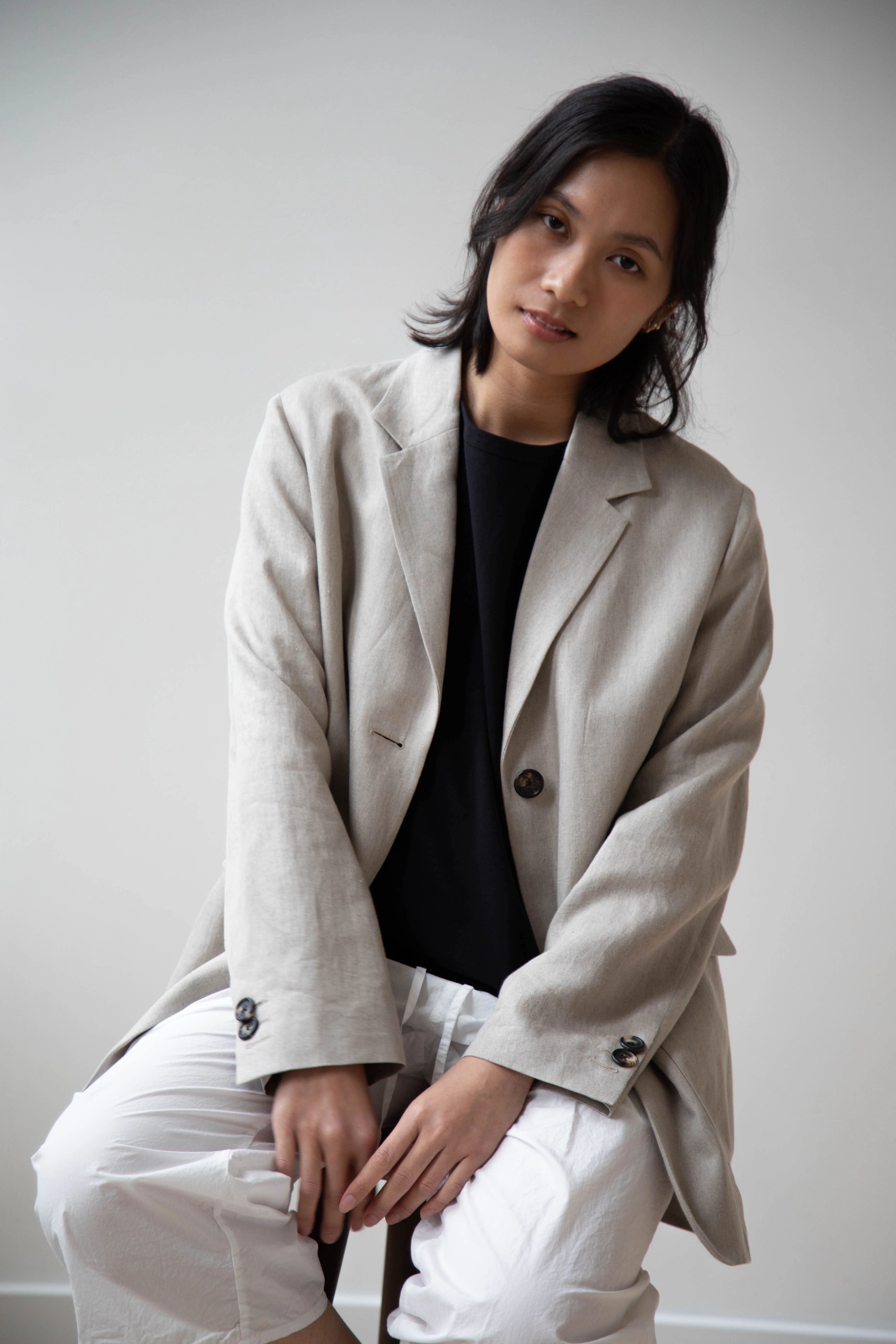 Margaret Howell | Patch Pocket Blazer in Natural - Image 18