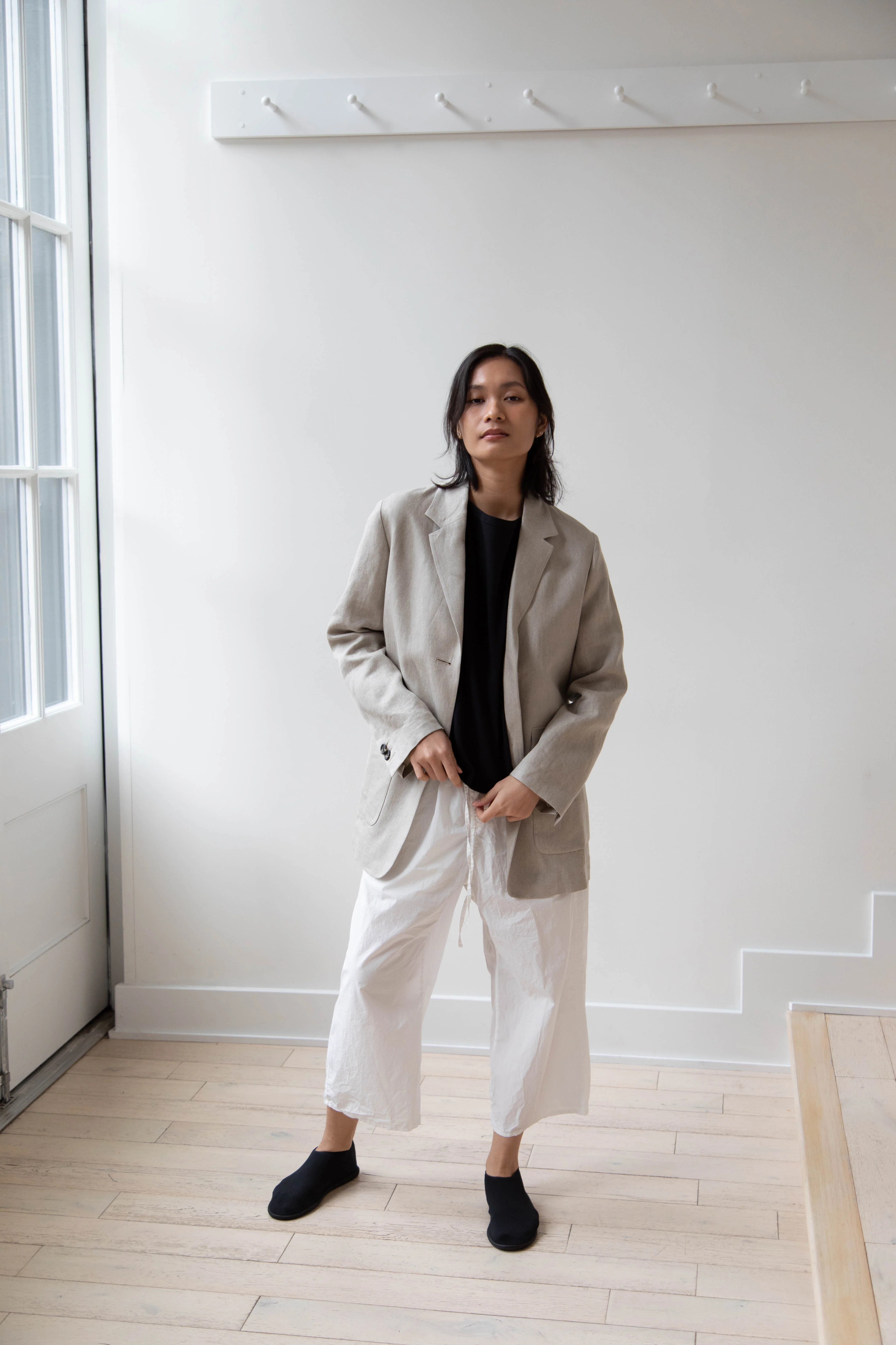 Margaret Howell | Patch Pocket Blazer in Natural - Image 21