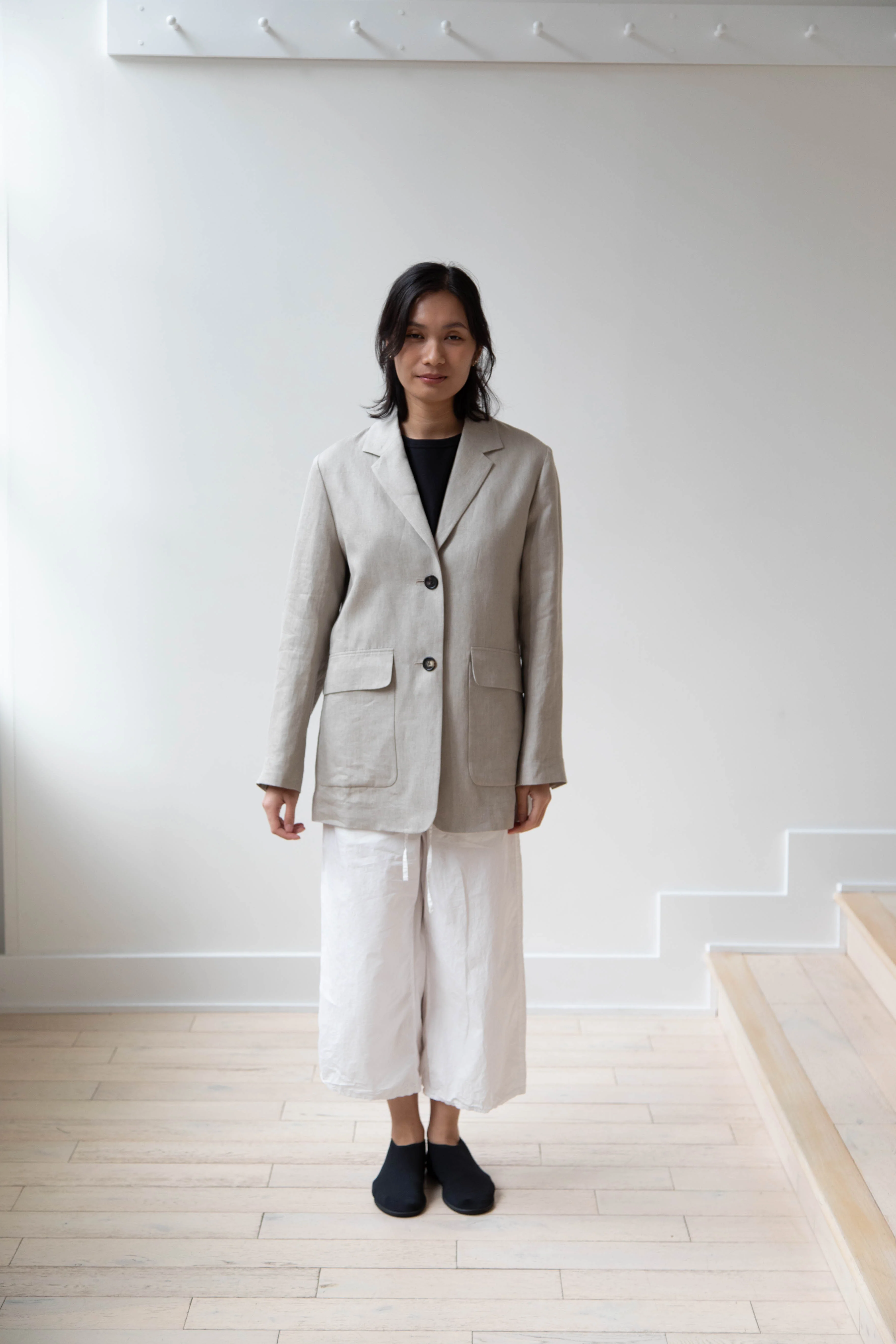 Margaret Howell | Patch Pocket Blazer in Natural - Image 27