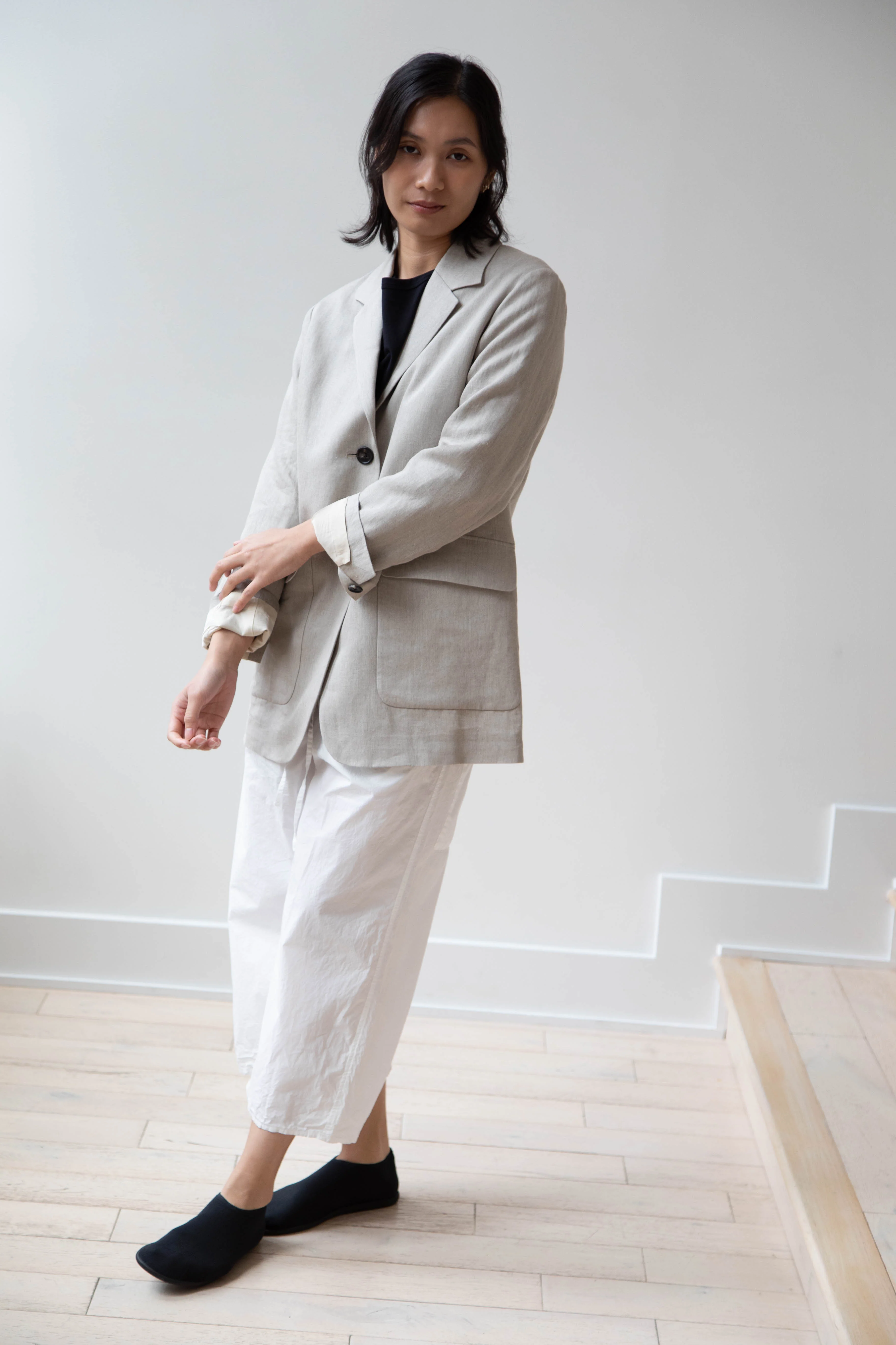 Margaret Howell | Patch Pocket Blazer in Natural - Image 31