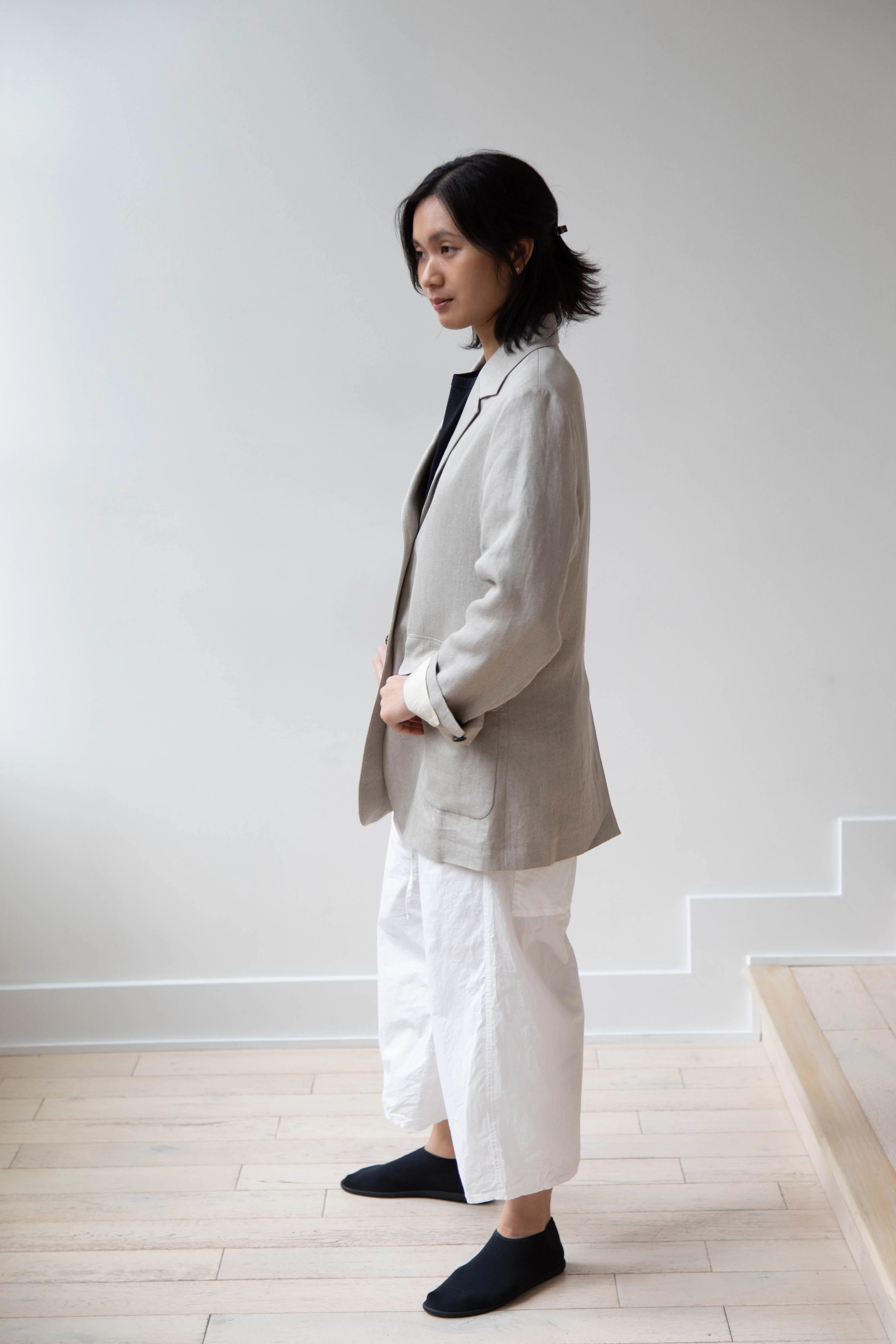 Margaret Howell | Patch Pocket Blazer in Natural - Image 32