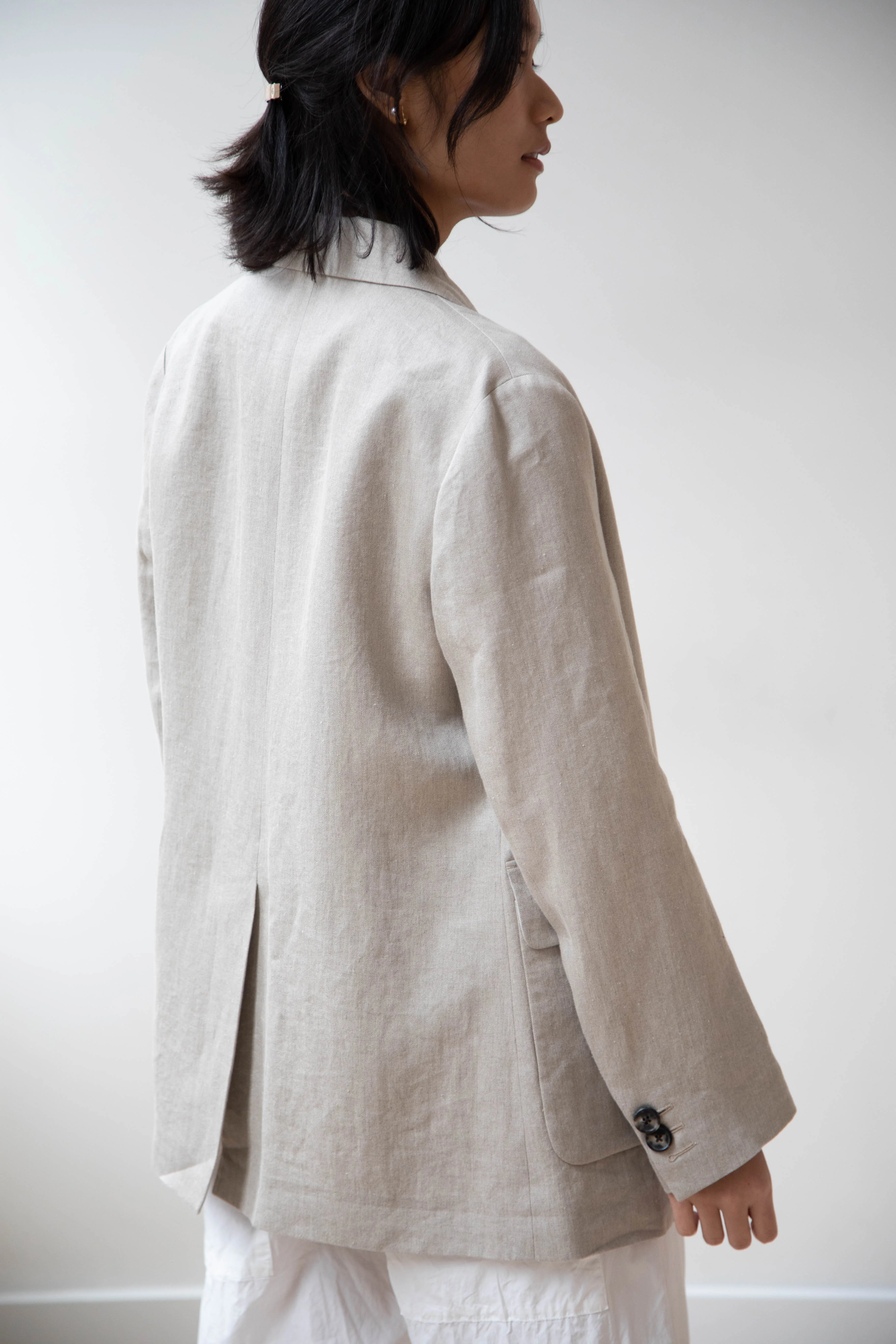 Margaret Howell | Patch Pocket Blazer in Natural - Image 5