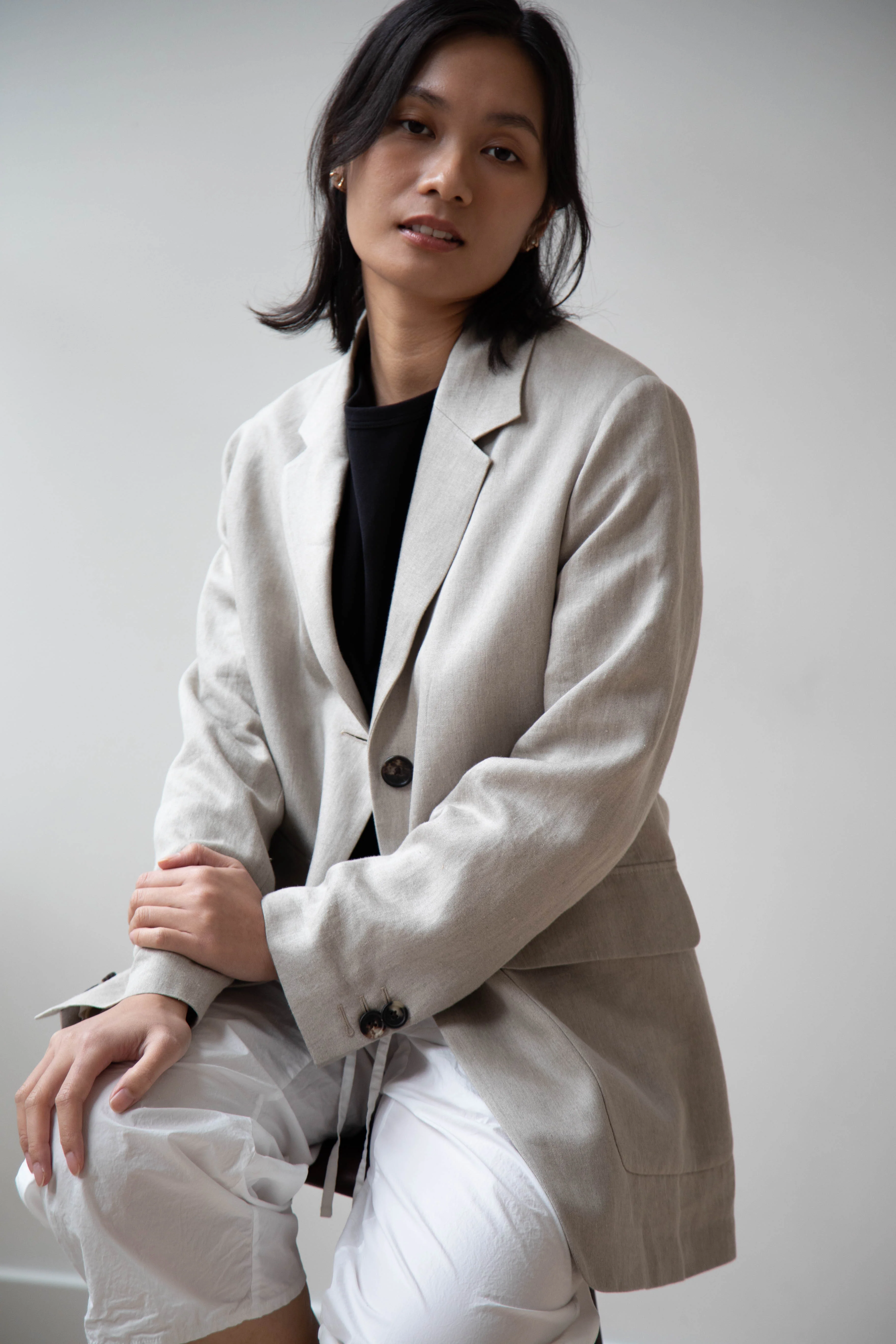 Margaret Howell | Patch Pocket Blazer in Natural - Image 6