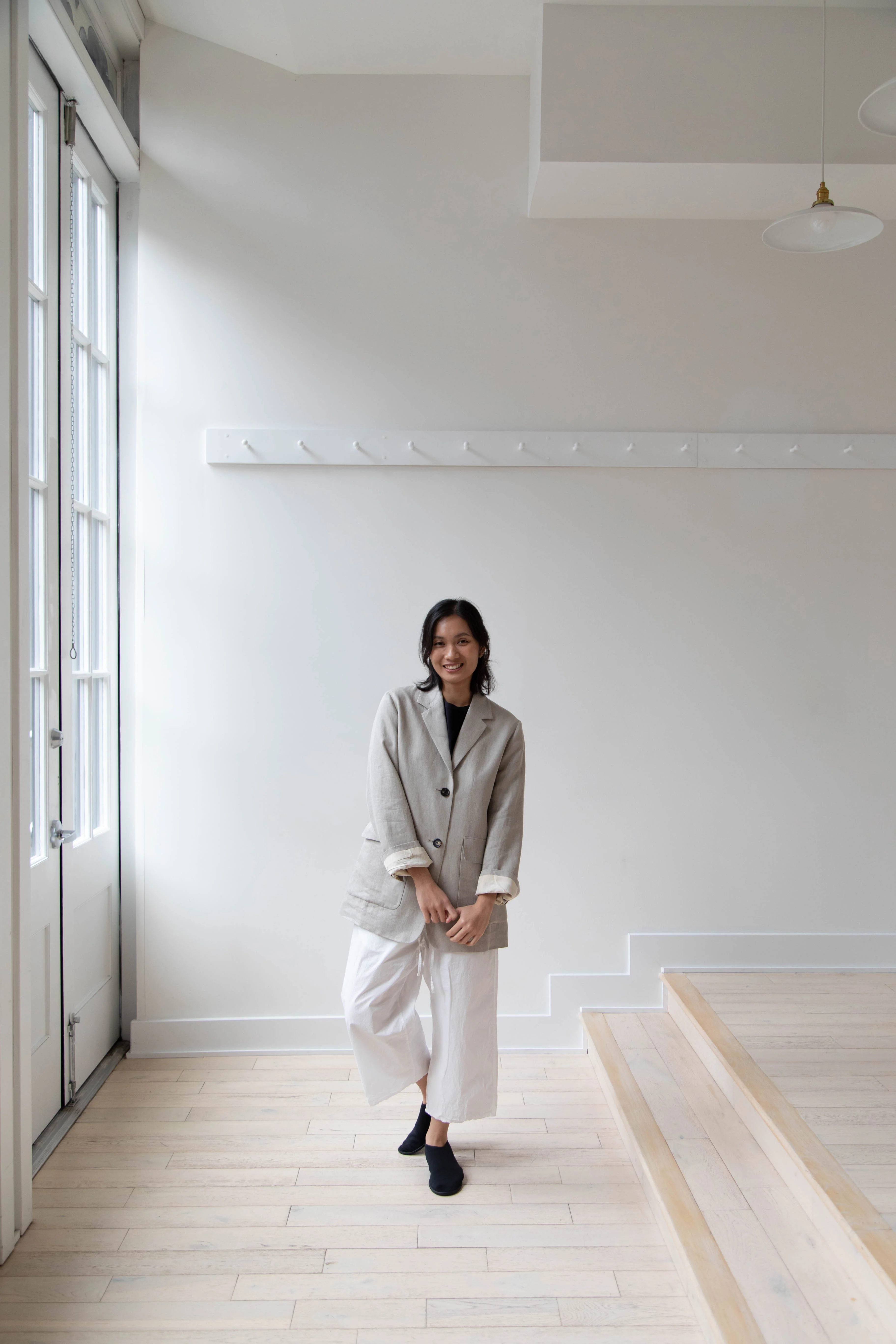 Margaret Howell | Patch Pocket Blazer in Natural - Image 8