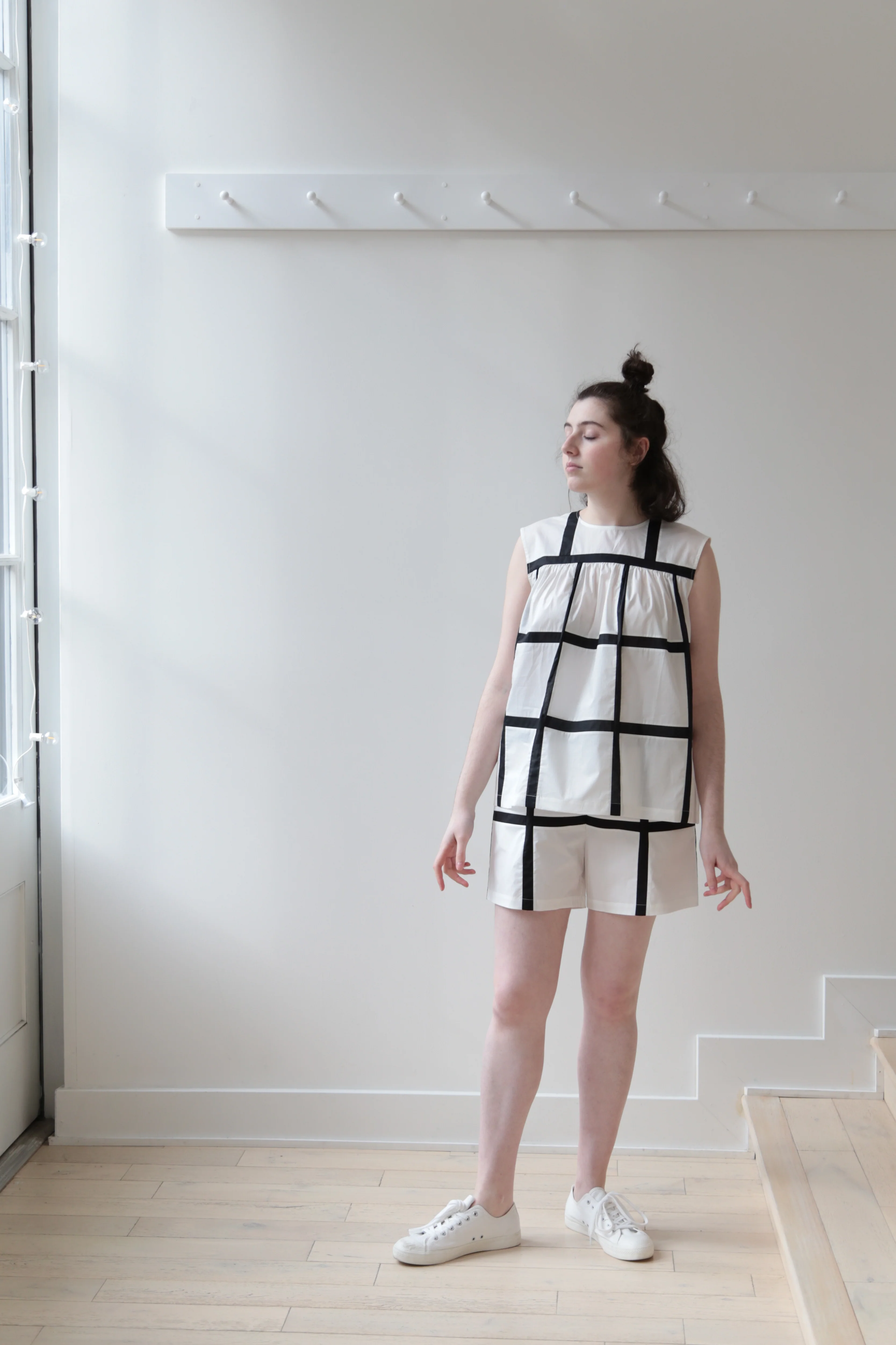 Nina Donis Black and White Check Set - Image 17